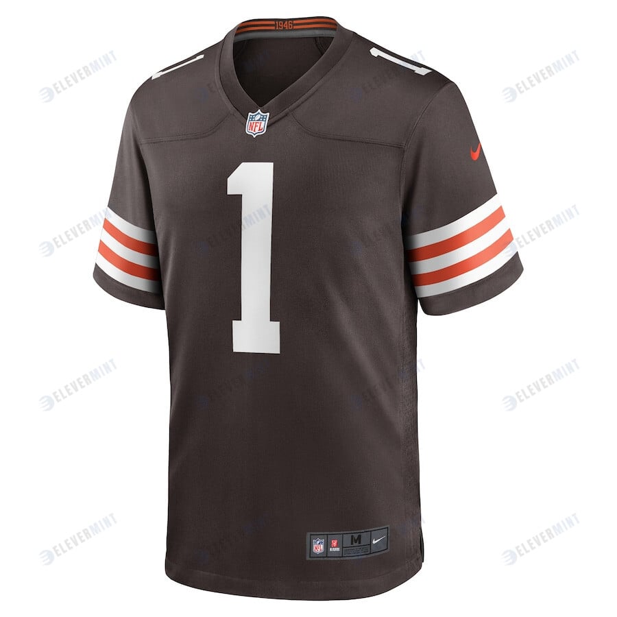 Juan Thornhill 1 Cleveland Browns Team Game Men Jersey - Brown