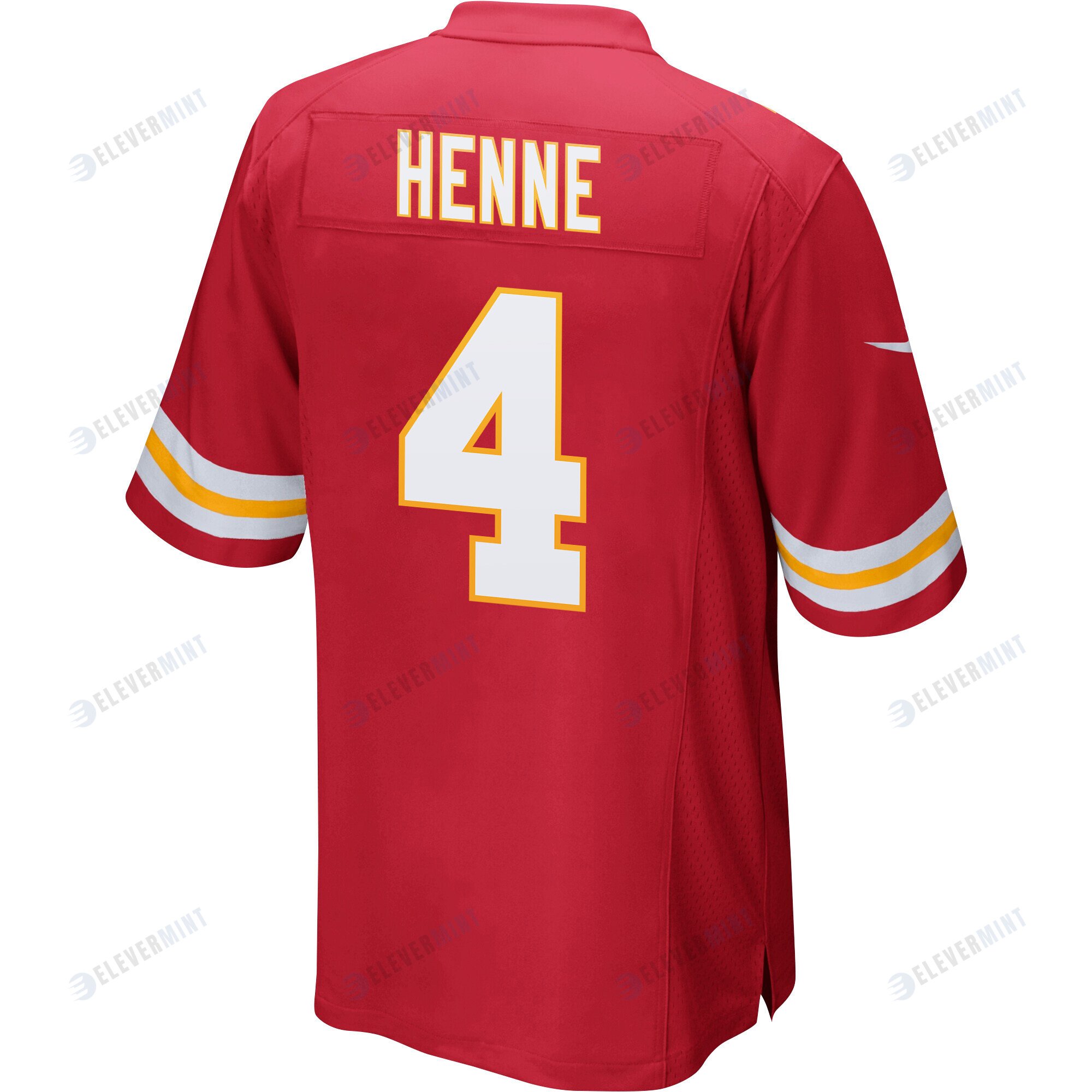 Chad Henne 4 Kansas City Chiefs Super Bowl LVII Champions Men Game Jersey - Red