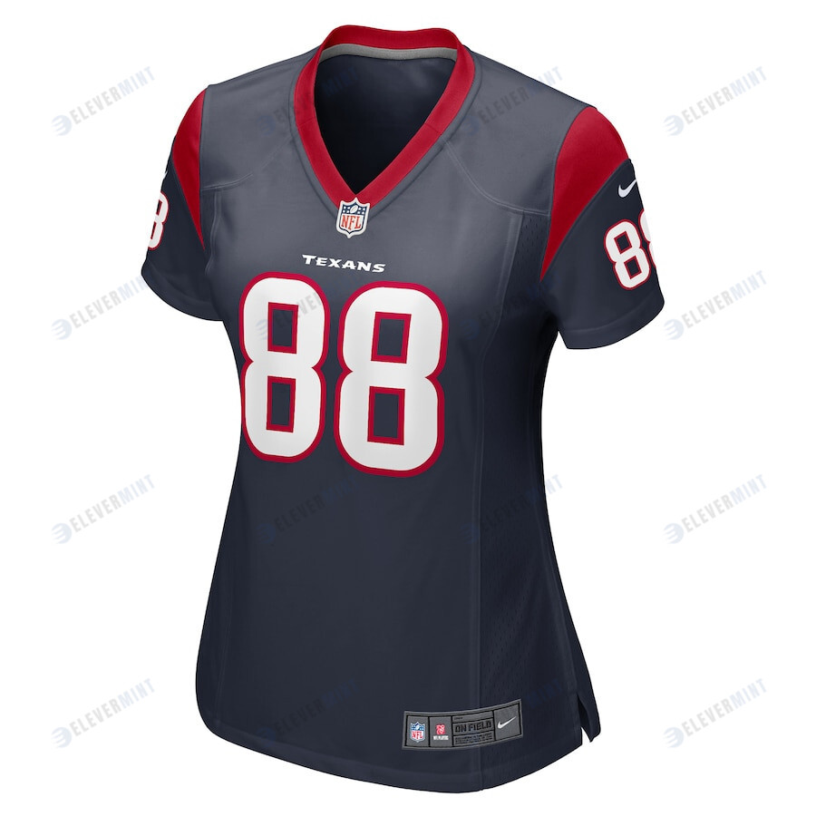 Johnny Johnson 88 Houston Texans Women Team Game Jersey - Navy