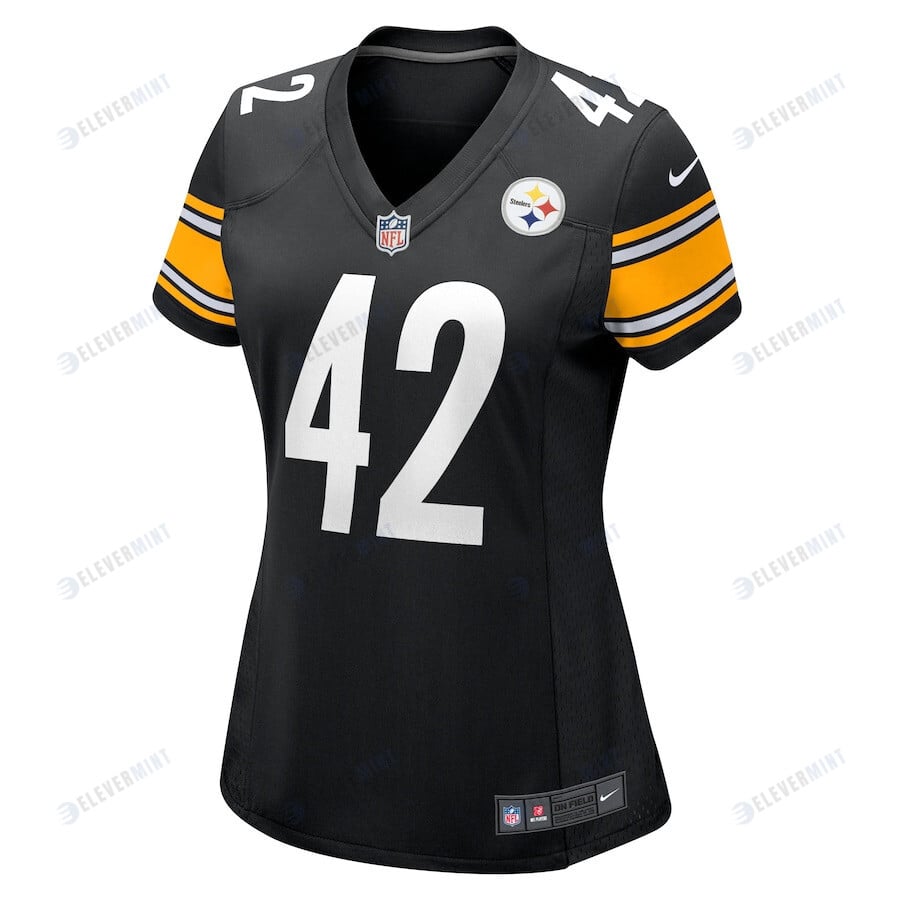 James Pierre 42 Pittsburgh Steelers Women's Game Jersey - Black