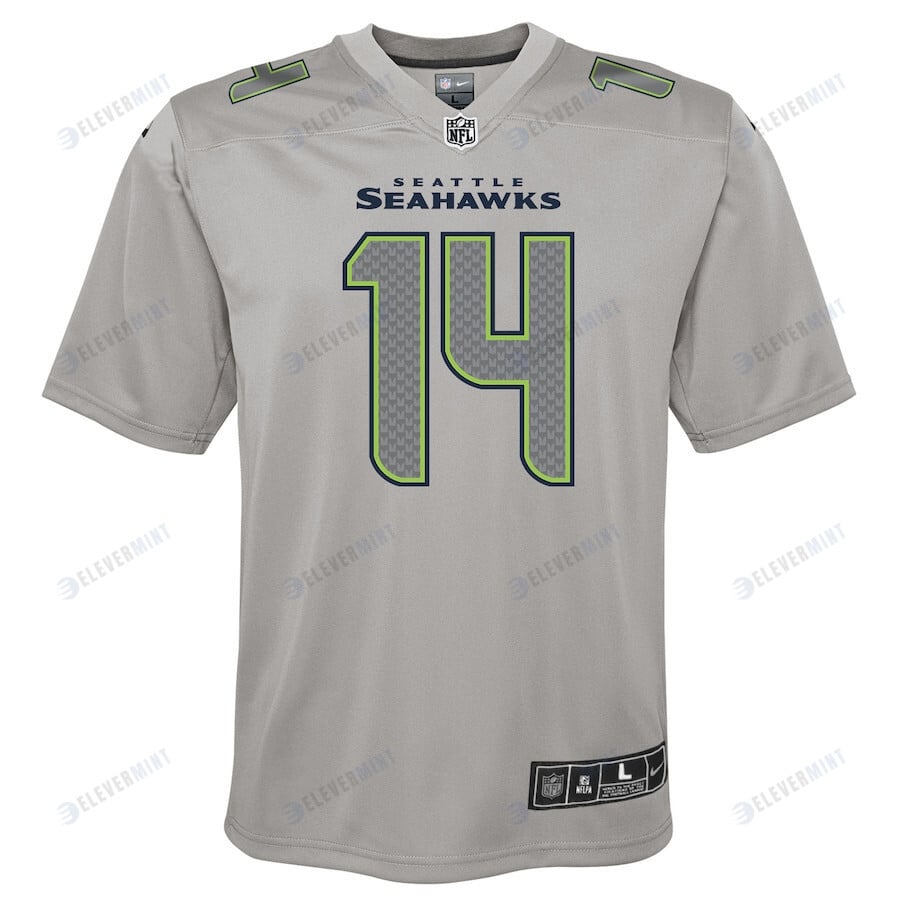 DK Metcalf Seattle Seahawks Youth Atmosphere Game Jersey - Gray