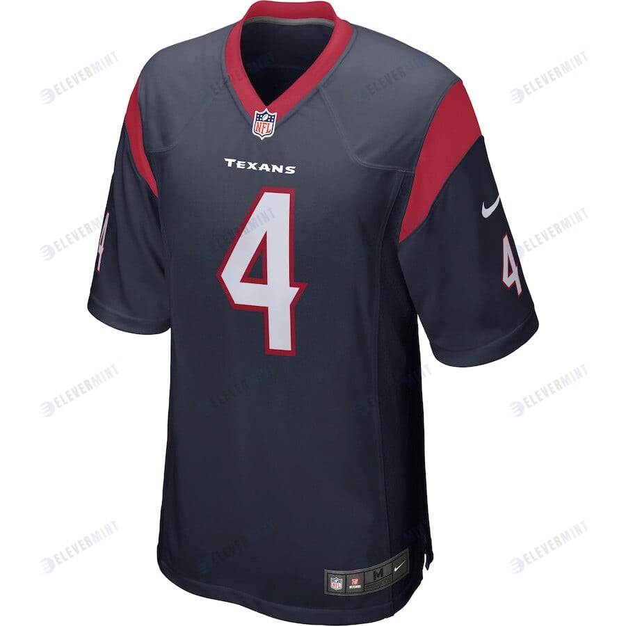 Deshaun Watson 4 Houston Texans Men's Game Jersey - Navy