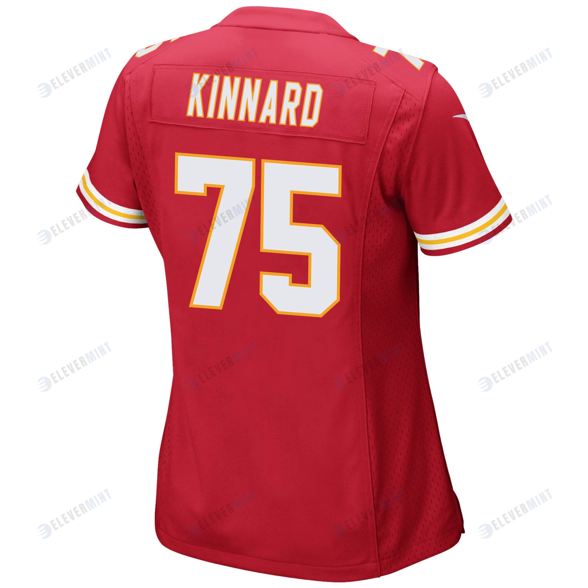 Darian Kinnard 75 Kansas City Chiefs Super Bowl LVII Champions 3 Stars Women Game Jersey - Red