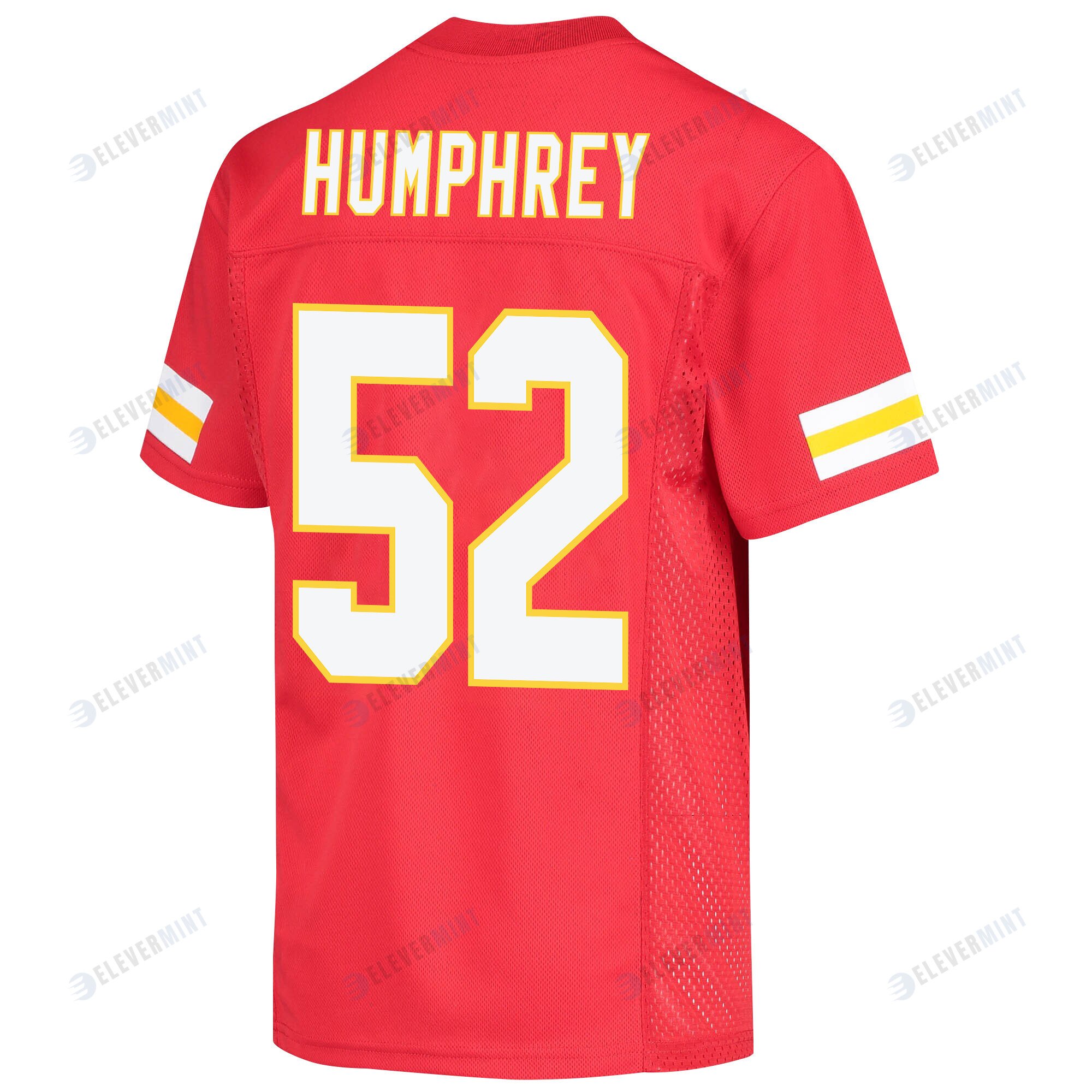Creed Humphrey 52 Kansas City Chiefs Super Bowl LVII Champions 3 Stars Youth Game Jersey - Red