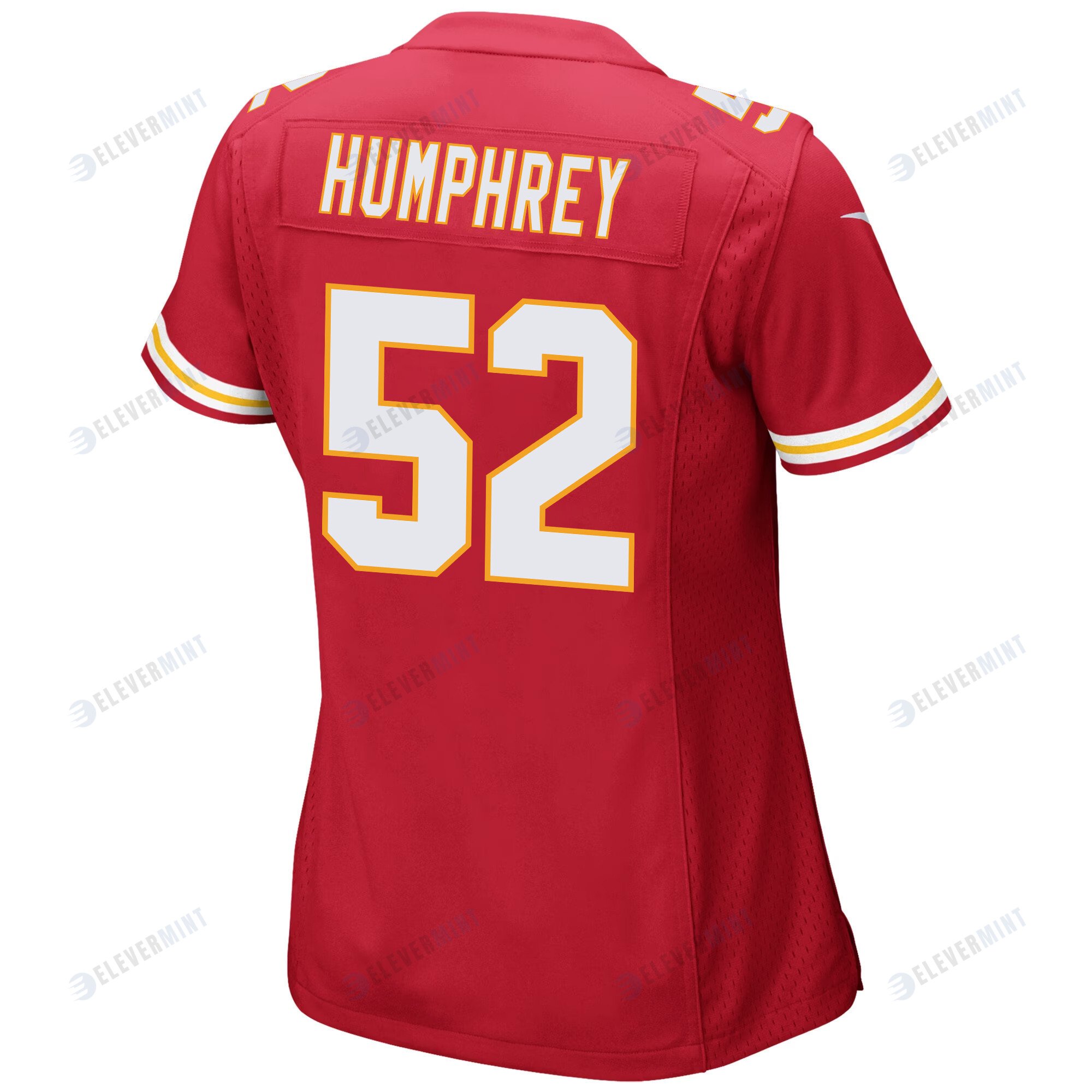 Creed Humphrey 52 Kansas City Chiefs Super Bowl LVII Champions 3 Stars Women Game Jersey - Red