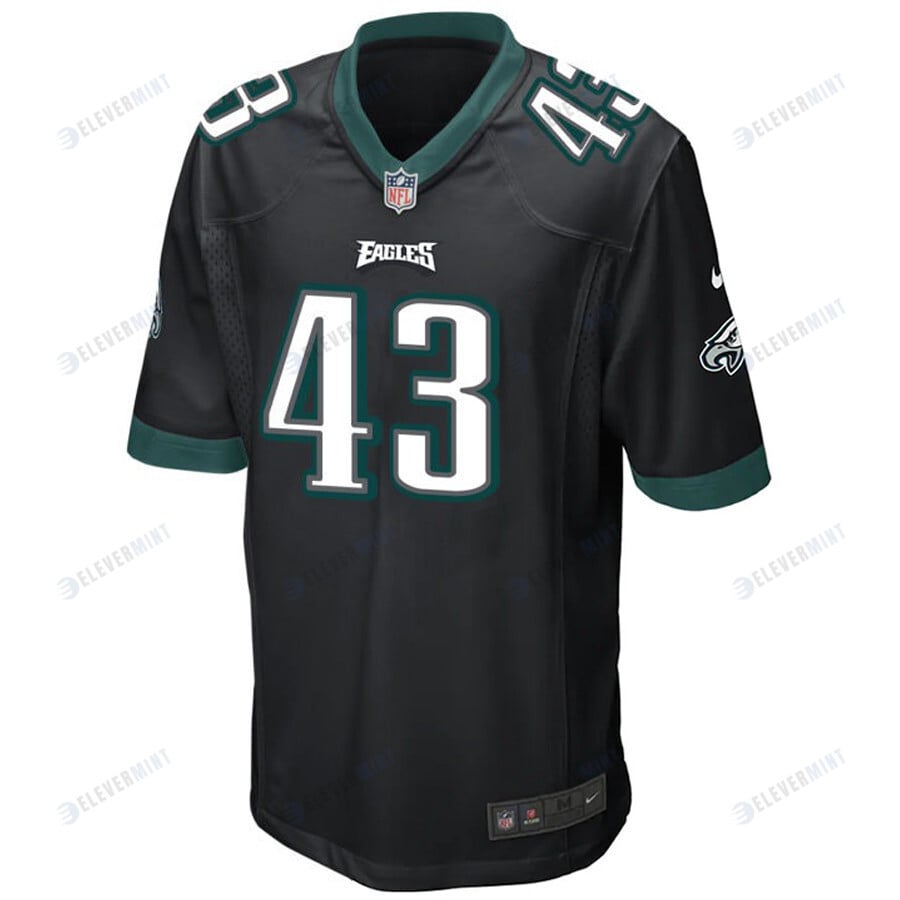 Philadelphia Eagles Haason Reddick 43 Alternate Game Jersey - Black Jersey
