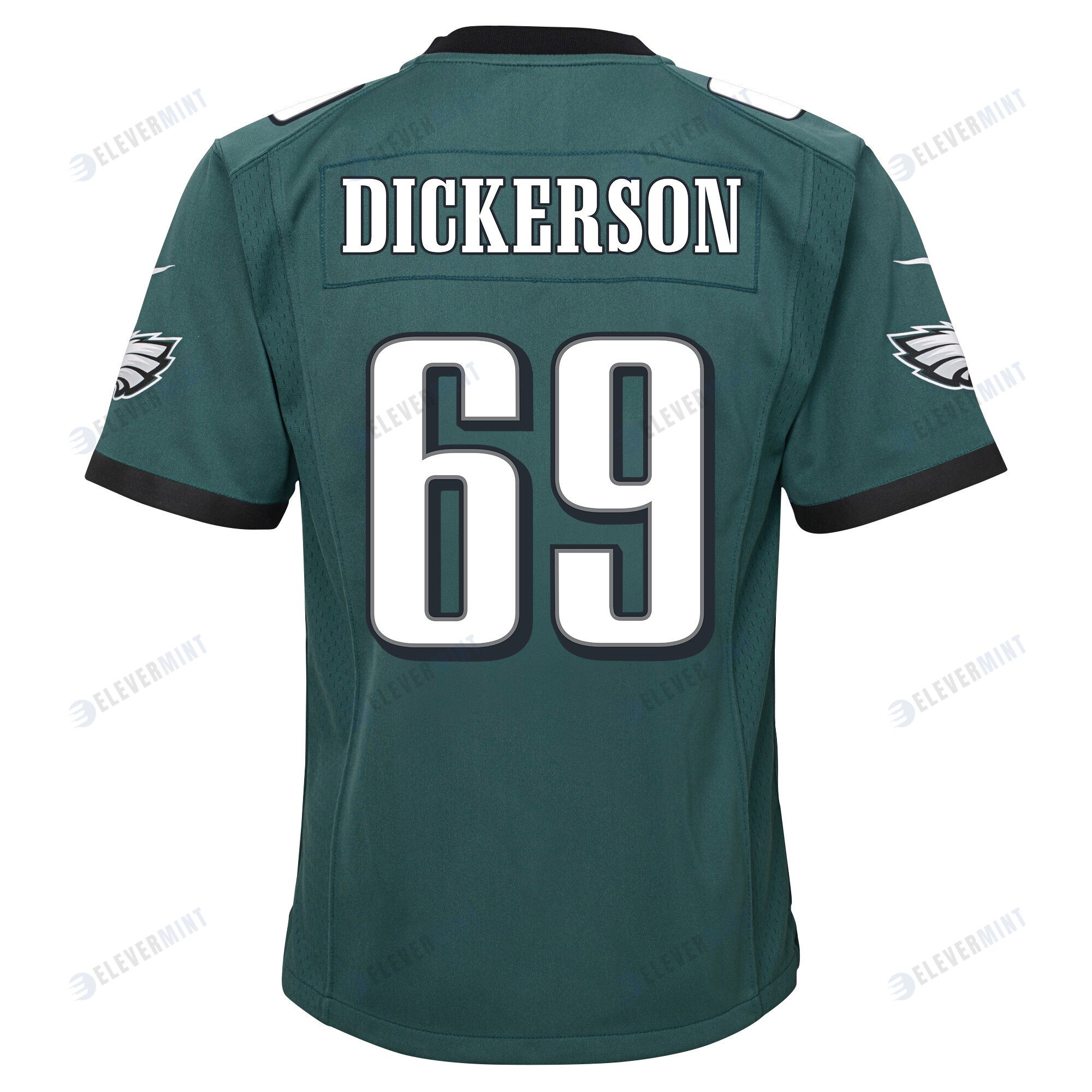 Landon Dickerson 69 Philadelphia Eagles Super Bowl LVII Champions 2 Stars 2 Stars Youth Game Jersey - Black