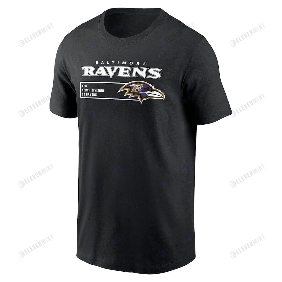 Baltimore Ravens Division Essential T-Shirt - Black