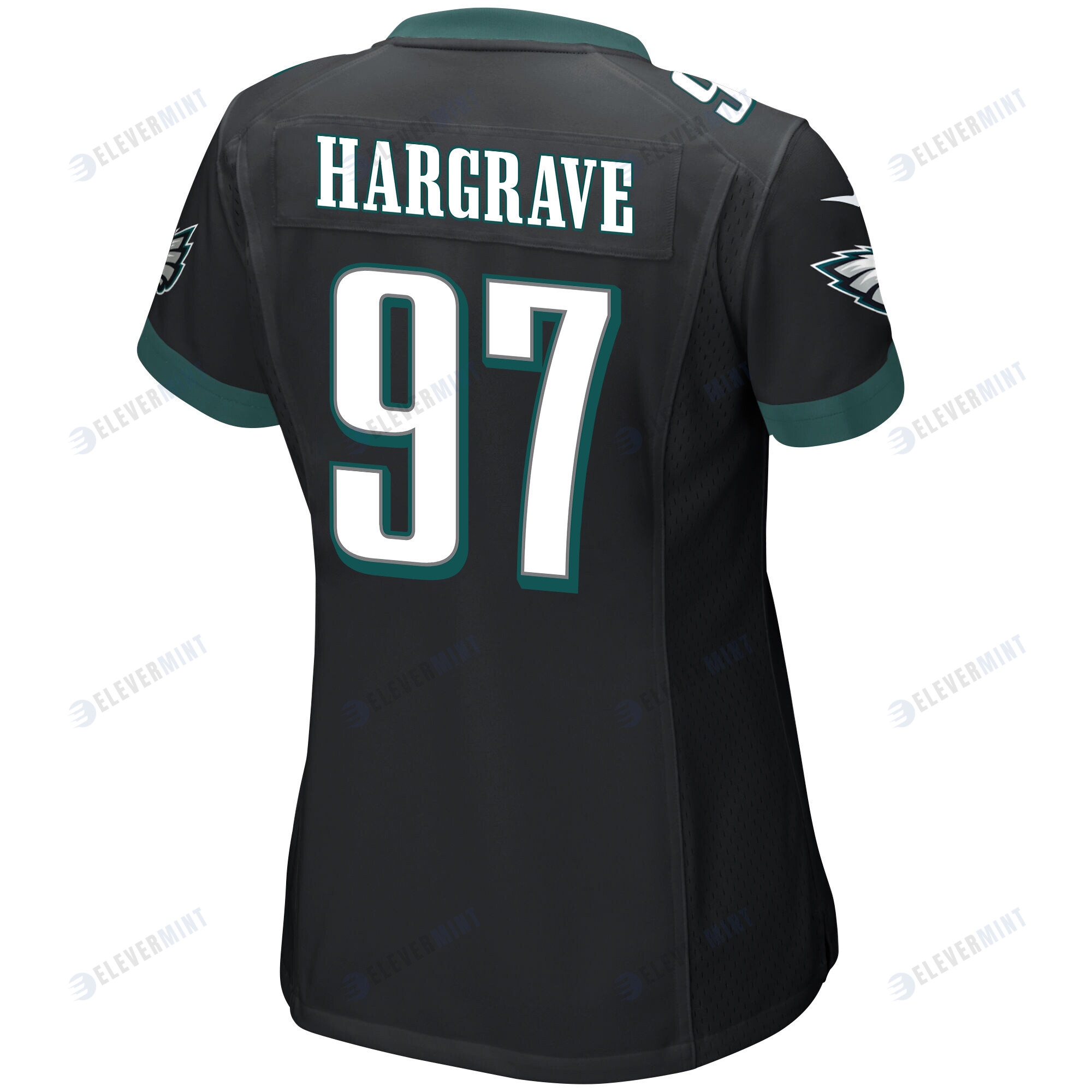 Javon Hargrave 97 Philadelphia Eagles Super Bowl LVII Champions 2 Stars Women Game Jersey - Black