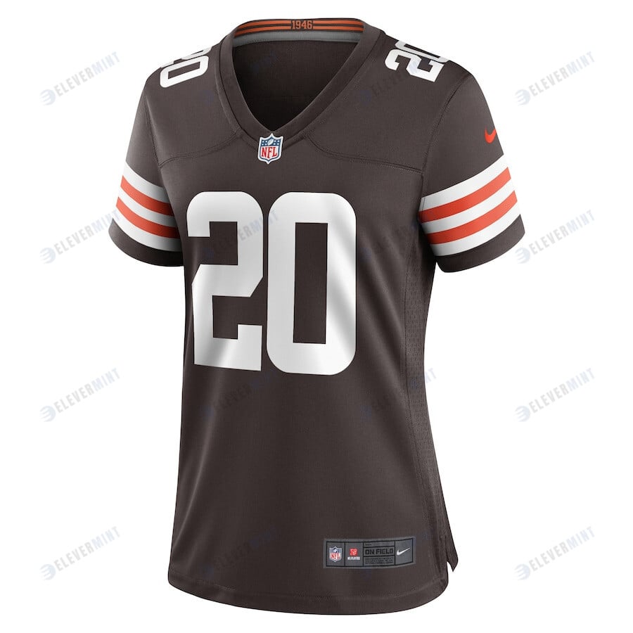 Pierre Strong Jr. 20 Cleveland Browns Women's Game Player Jersey - Brown