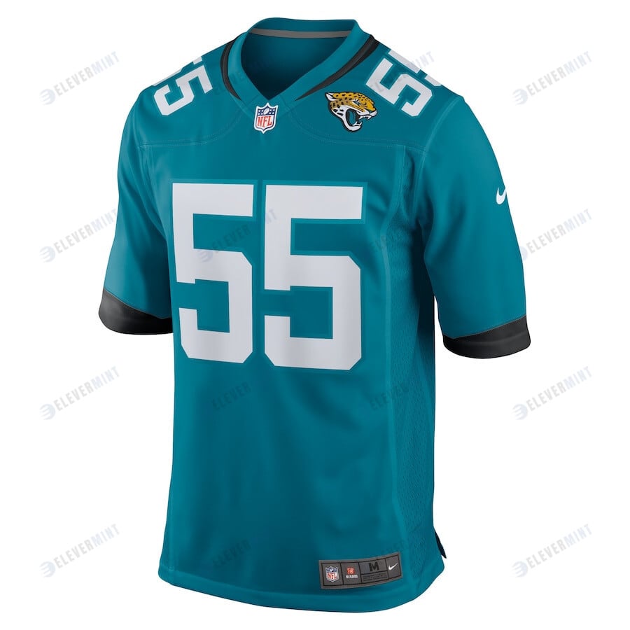 Dequan Jackson 55 Jacksonville Jaguars Men Game Jersey - Teal