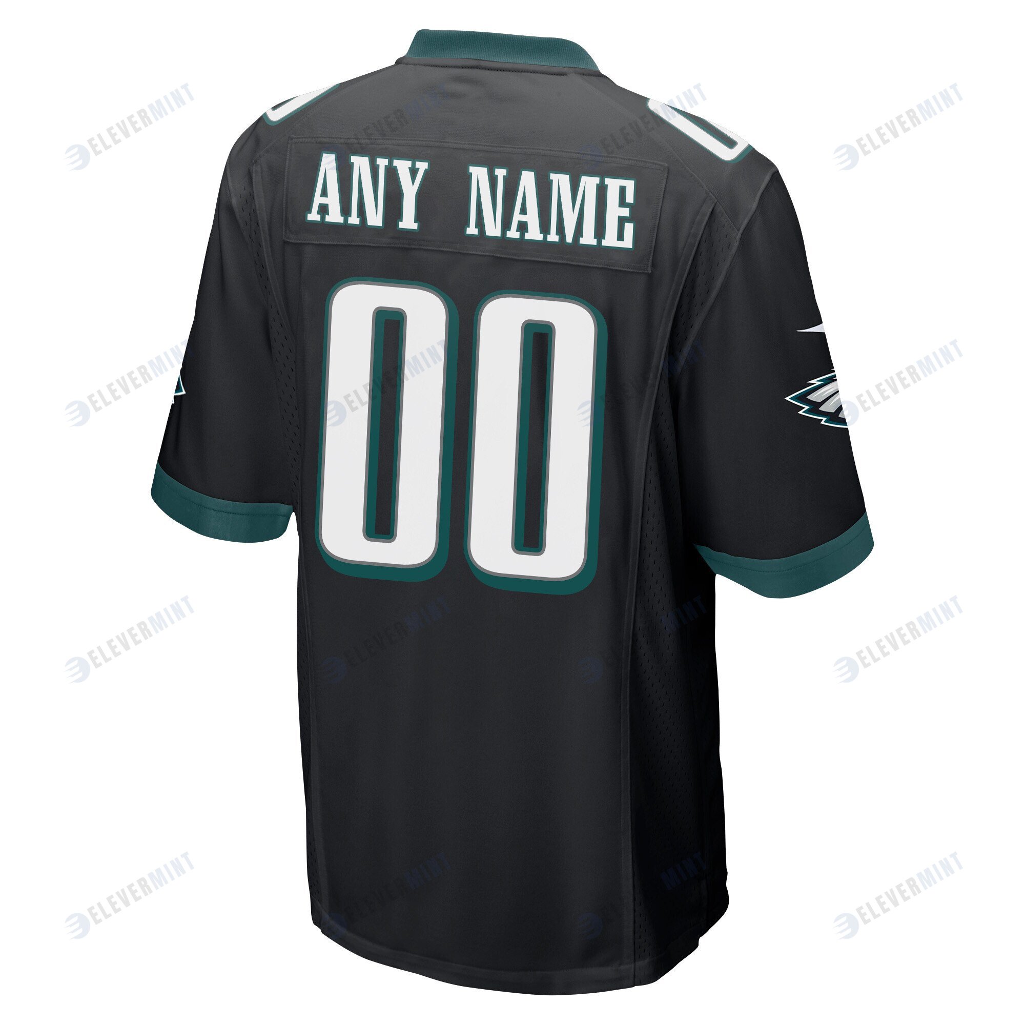 Custom Philadelphia Eagles Super Bowl LVII Champions Men Game Jersey - Black