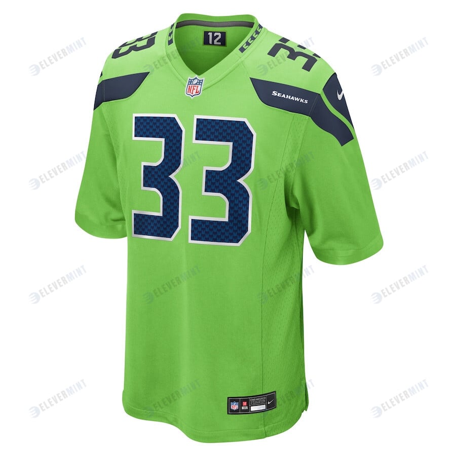 Jamal Adams 33 Seattle Seahawks Men Game Jersey - Neon Green