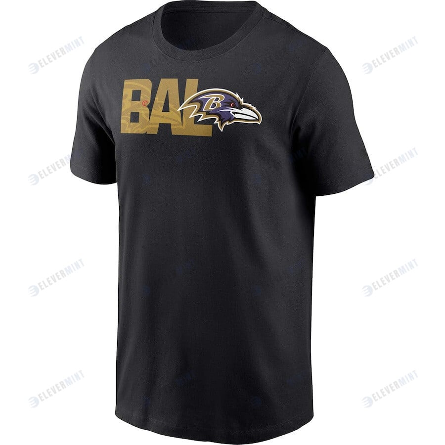 Baltimore Ravens Local Essential T-Shirt - Black