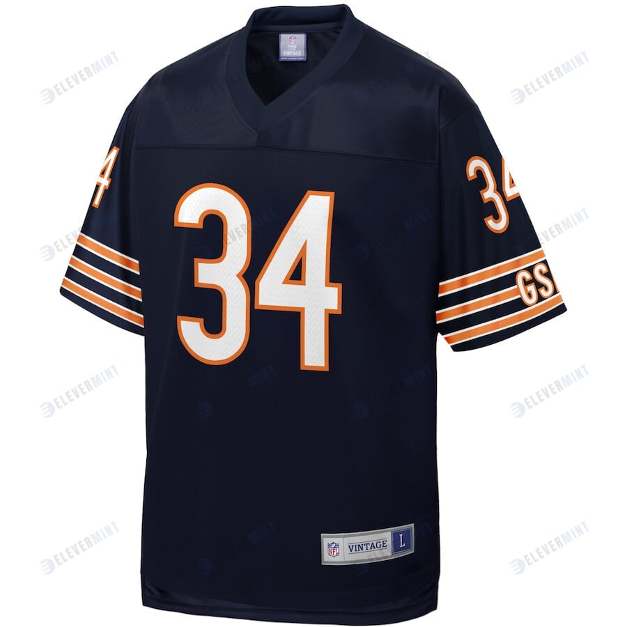 Walter Payton 34 Chicago Bears Pro Line Men Retired Jersey - Navy