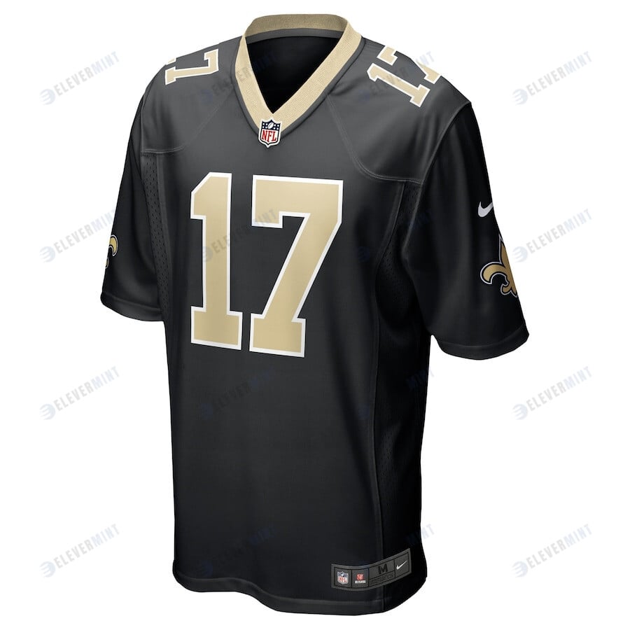 A.T. Perry 17 New Orleans Saints Men Team Game Jersey - Black