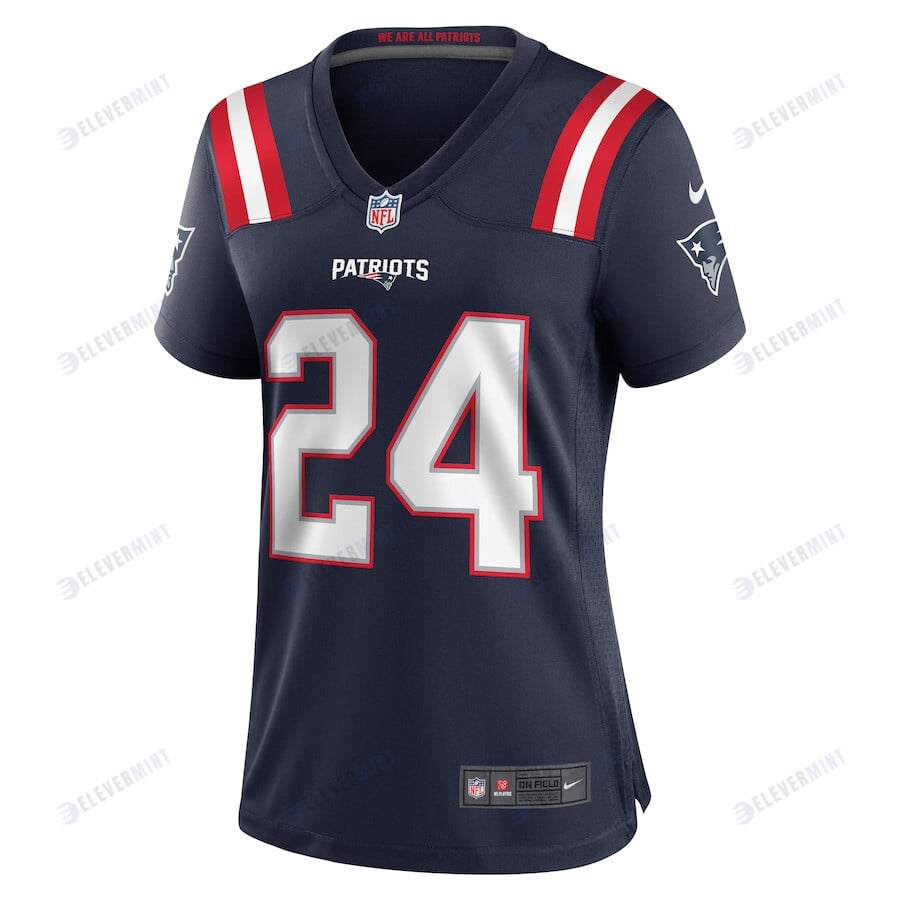 Joshuah Bledsoe 24 New England Patriots Women Game Jersey - Navy