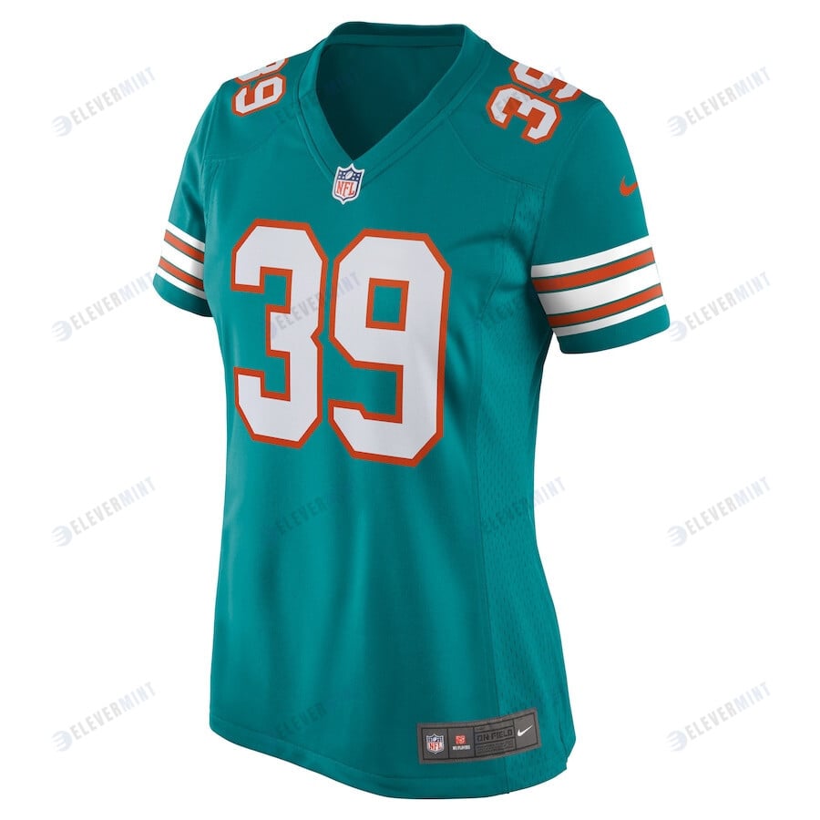 Larry Csonka 39 Miami Dolphins Women Retired Jersey - Aqua