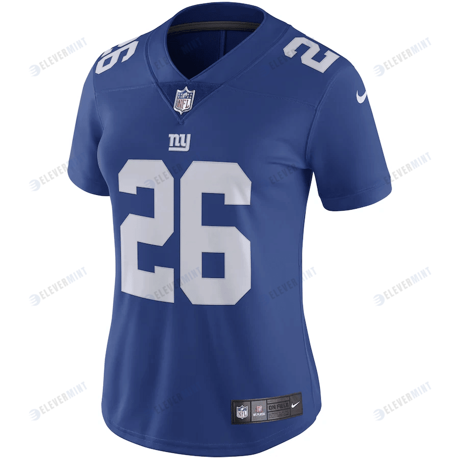 Saquon Barkley 26 New York Giants Women's Vapor Untouchable Limited Jersey - Royal