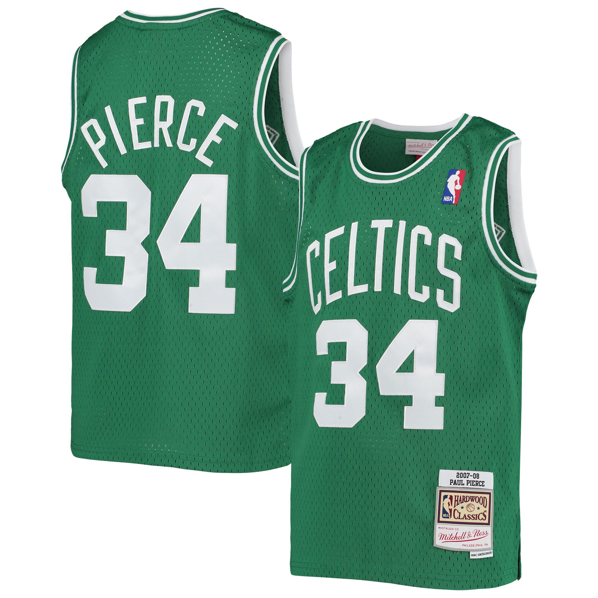 Paul Pierce Boston Celtics Mitchell & Ness Youth 2007-08 Hardwood Classics Swingman Jersey - Kelly Green