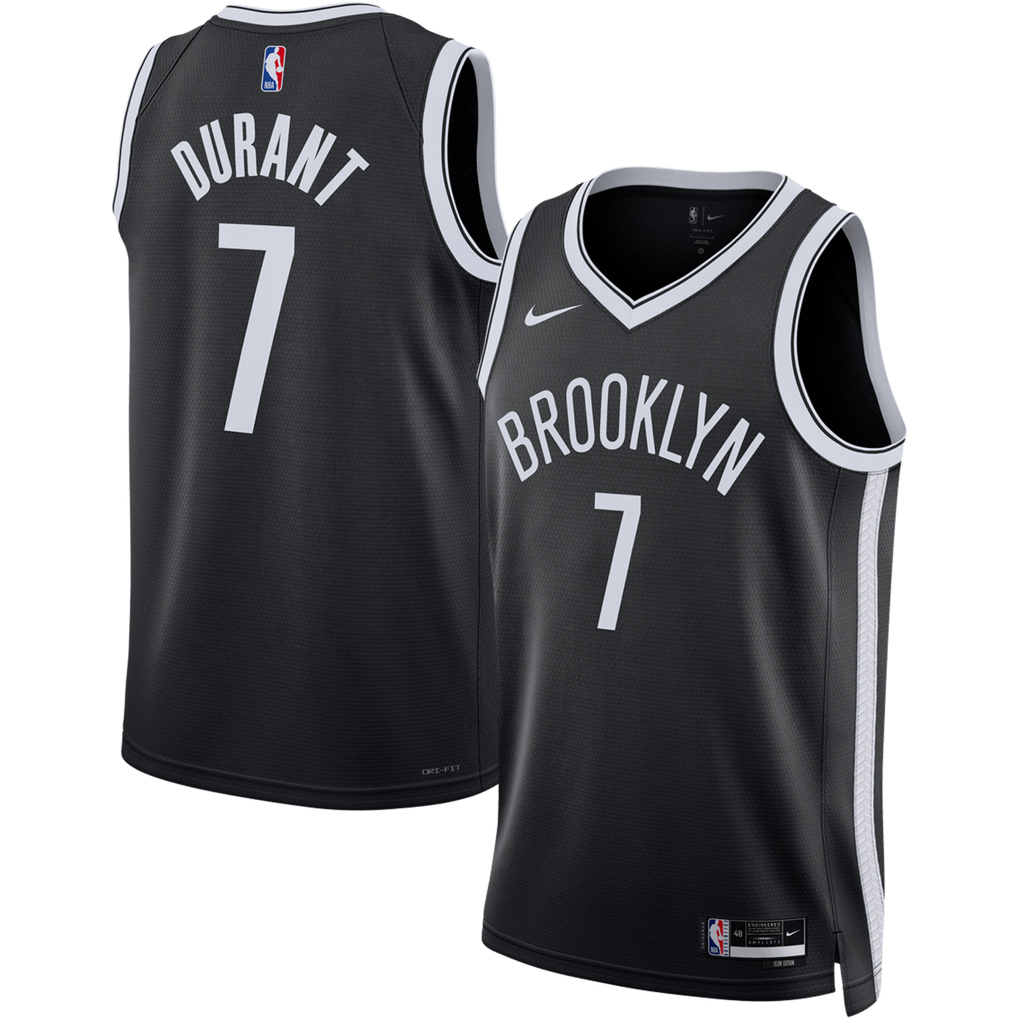 Kevin Durant Brooklyn Nets Nike Unisex Swingman Jersey - Association Edition - Black