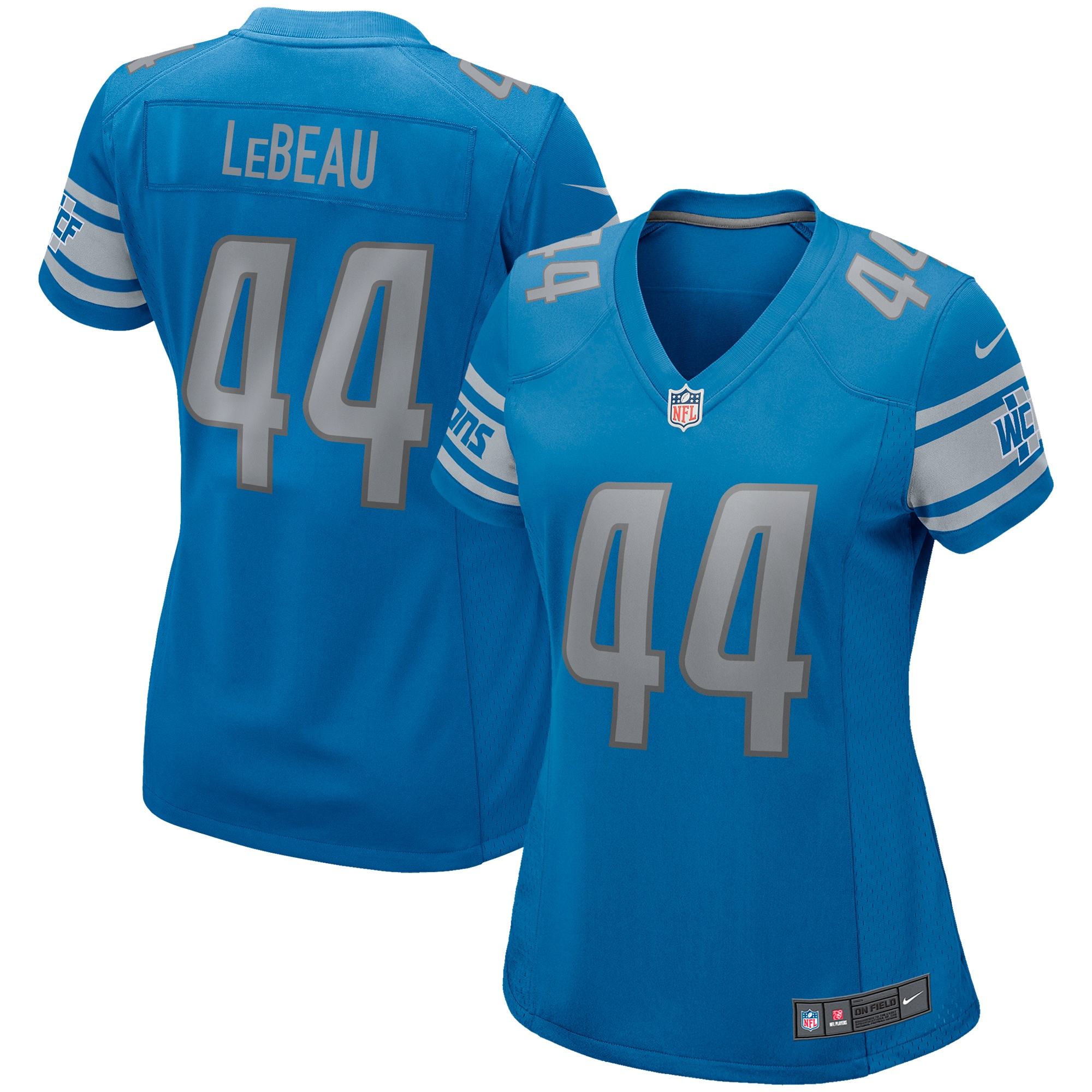 Dick LeBeau Detroit Lions Nike Women's Game Retired Player Jersey - Blue