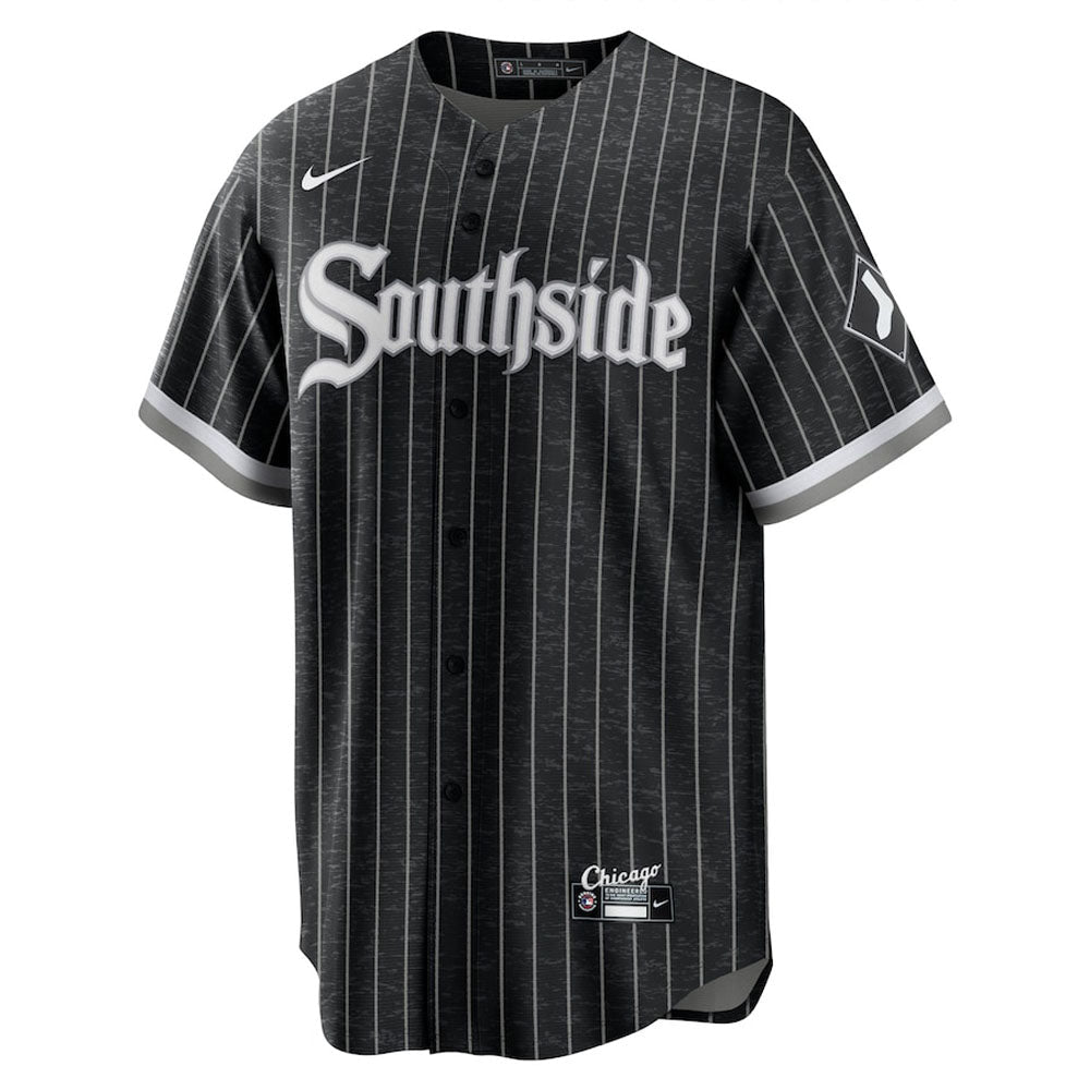 Men's Chicago White Sox Yoan Moncada City Connect Replica Jersey - Black