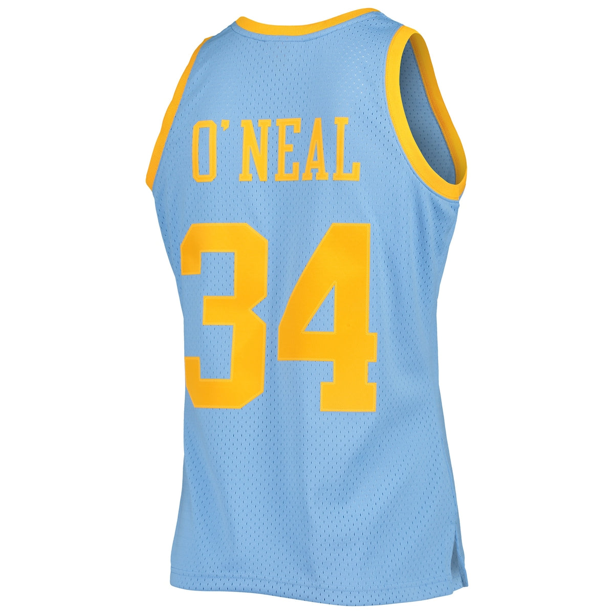 Men's Shaquille O'Neal Mitchell & Ness Lakers 2001/02 Hardwood Classics Swingman Jersey - Light Blue