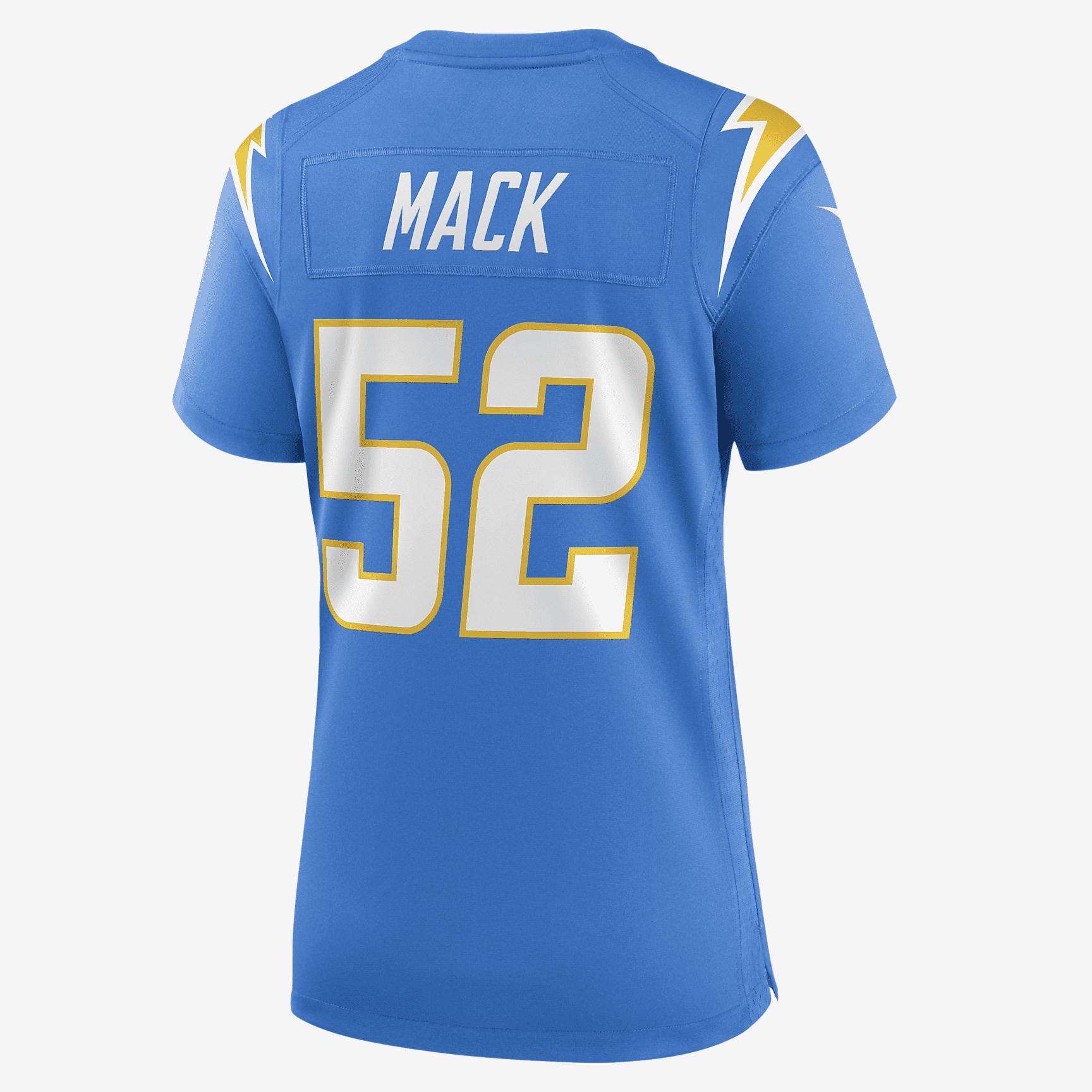NFL Los Angeles Chargers (Khalil Mack) Women's Game Football Jersey - Powder Blue
