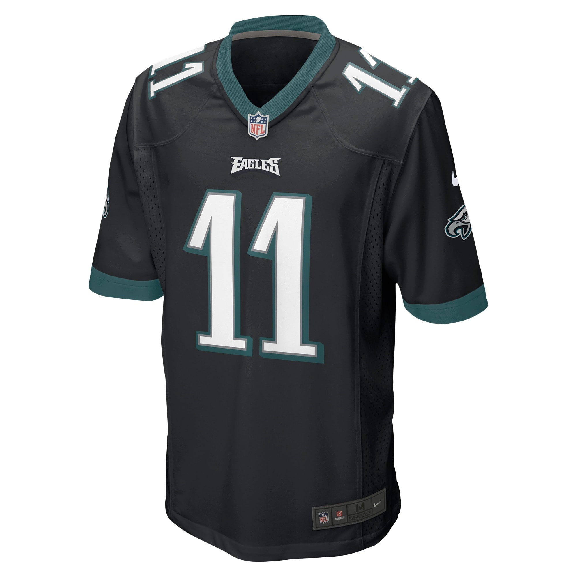 Men's Nike A.J. Brown Black Philadelphia Eagles Game Jersey