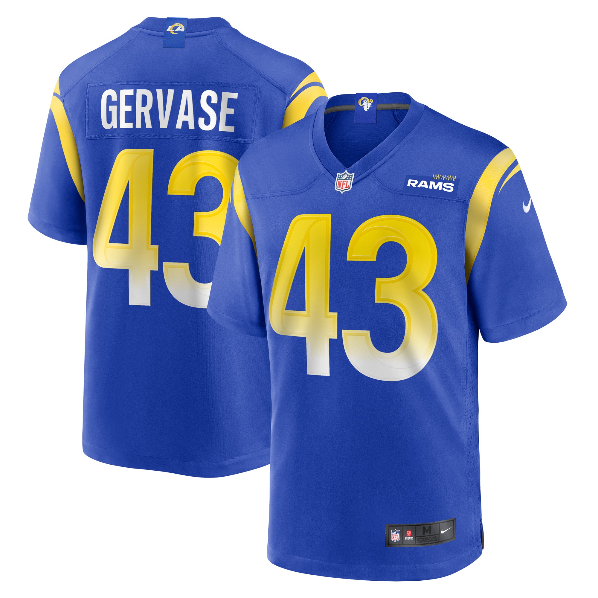 Jake Gervase Los Angeles Rams Nike Game Player Jersey - Royal