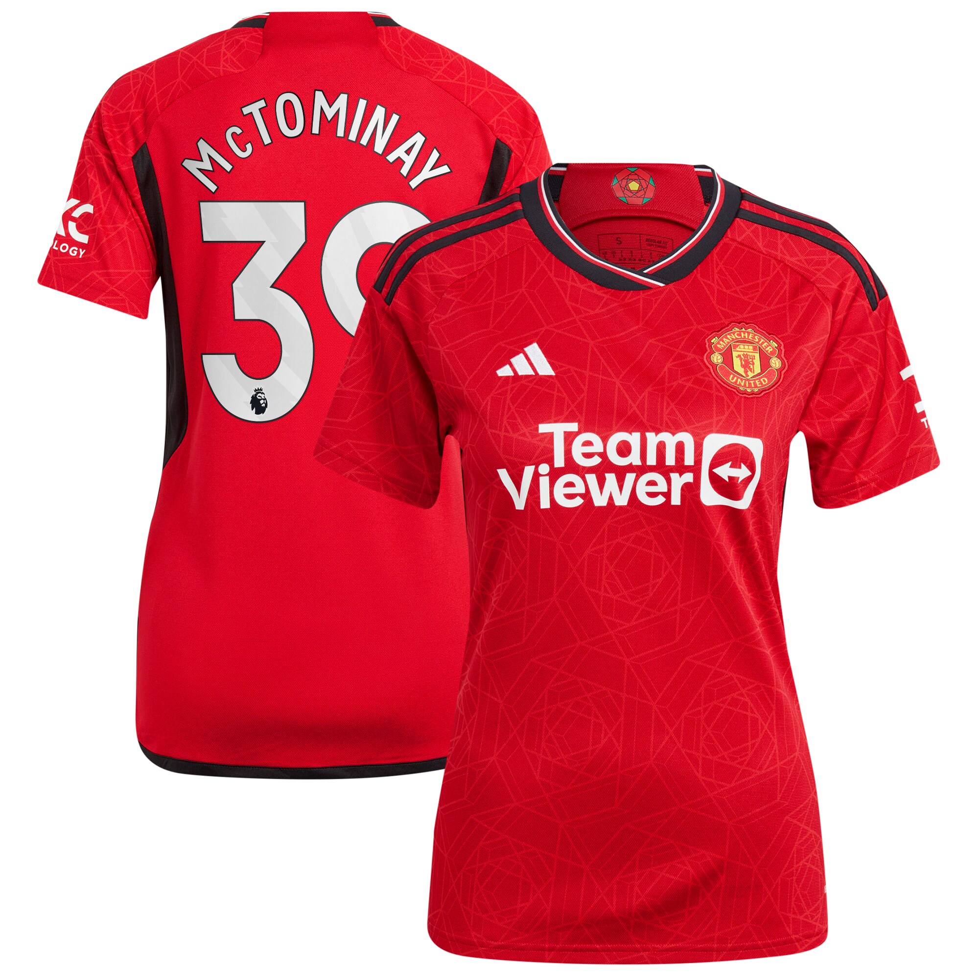 Scott McTominay Manchester United adidas Women's 2023/24 Home Replica Player Jersey - Red