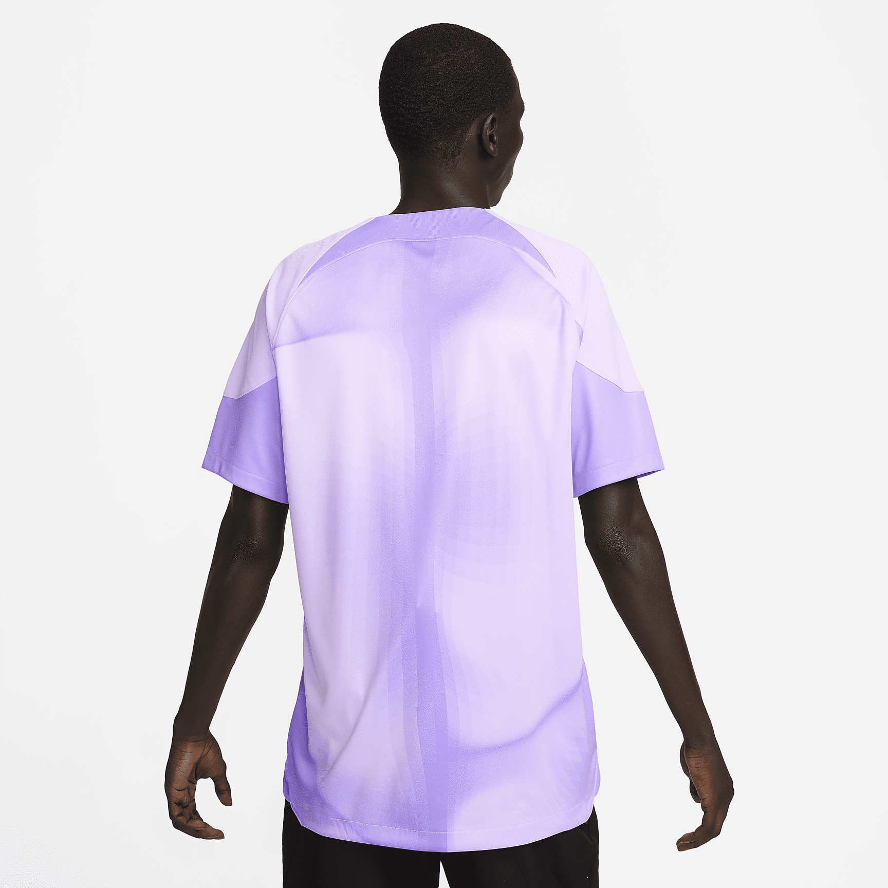 FFF 2022/23 Stadium Goalkeeper Men's Nike Dri-FIT Short-Sleeve Soccer Jersey - Lilac/Space Purple/Black