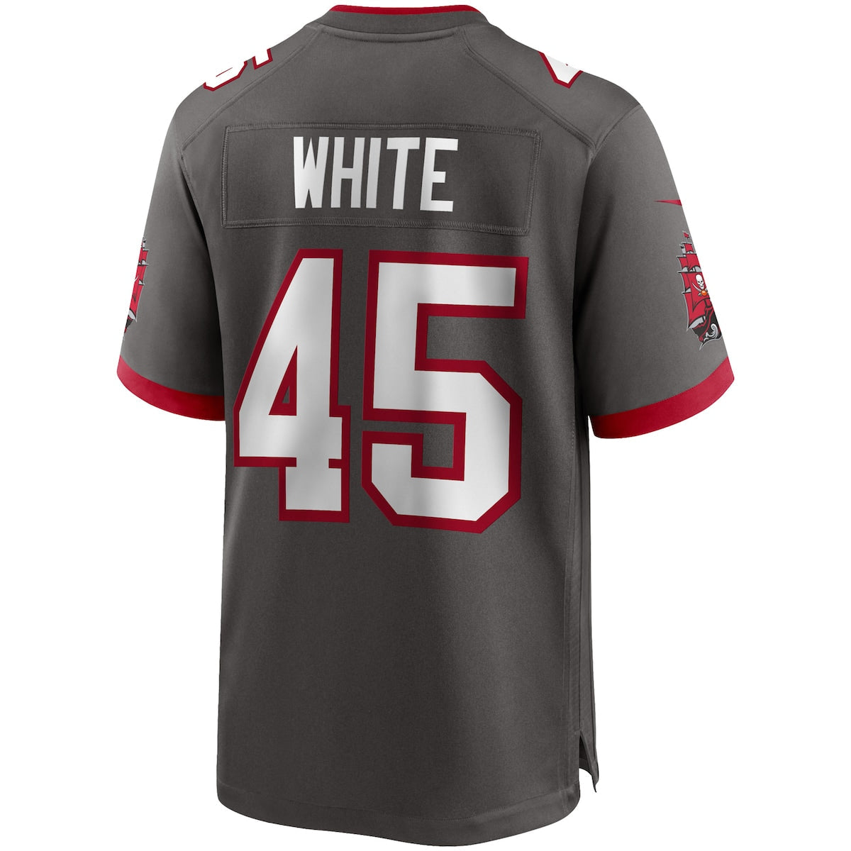 Men's Devin White Nike Buccaneers Throwback Game Jersey - Grey