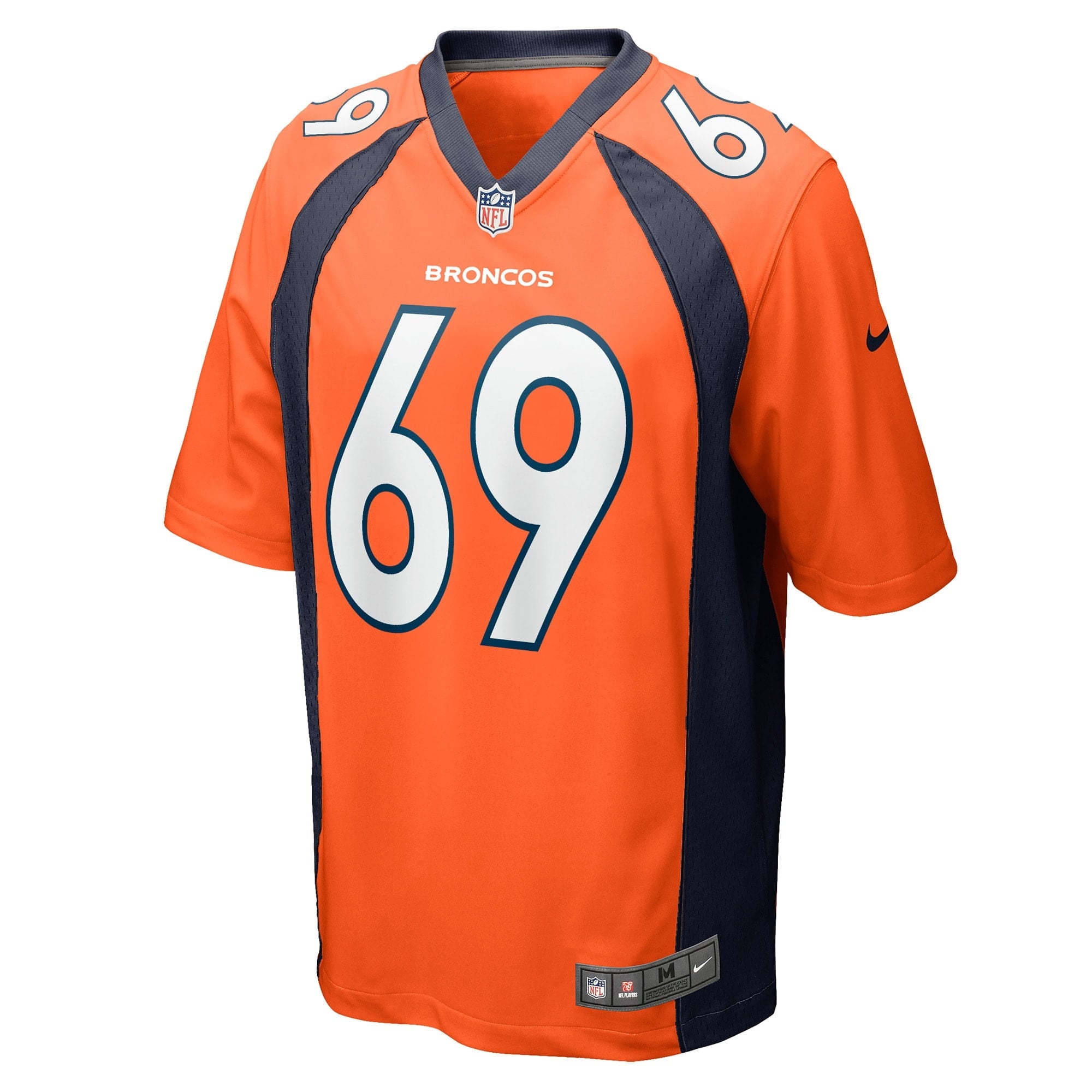 Men's Nike Tom Compton Orange Denver Broncos Game Player Jersey