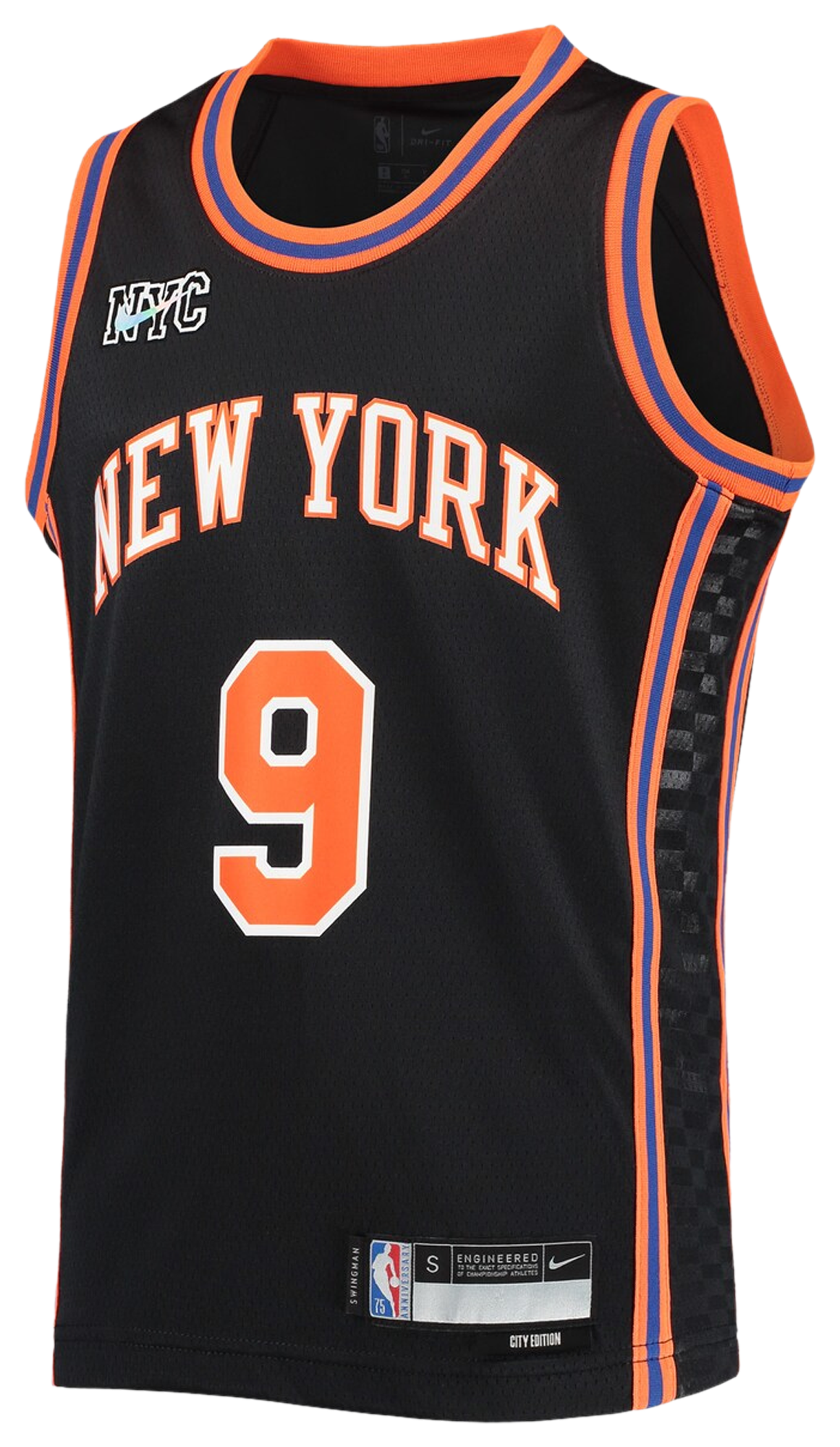 Boys' Grade School Barrett Rj Nike Knicks City Edition Swingman Jersey - Black