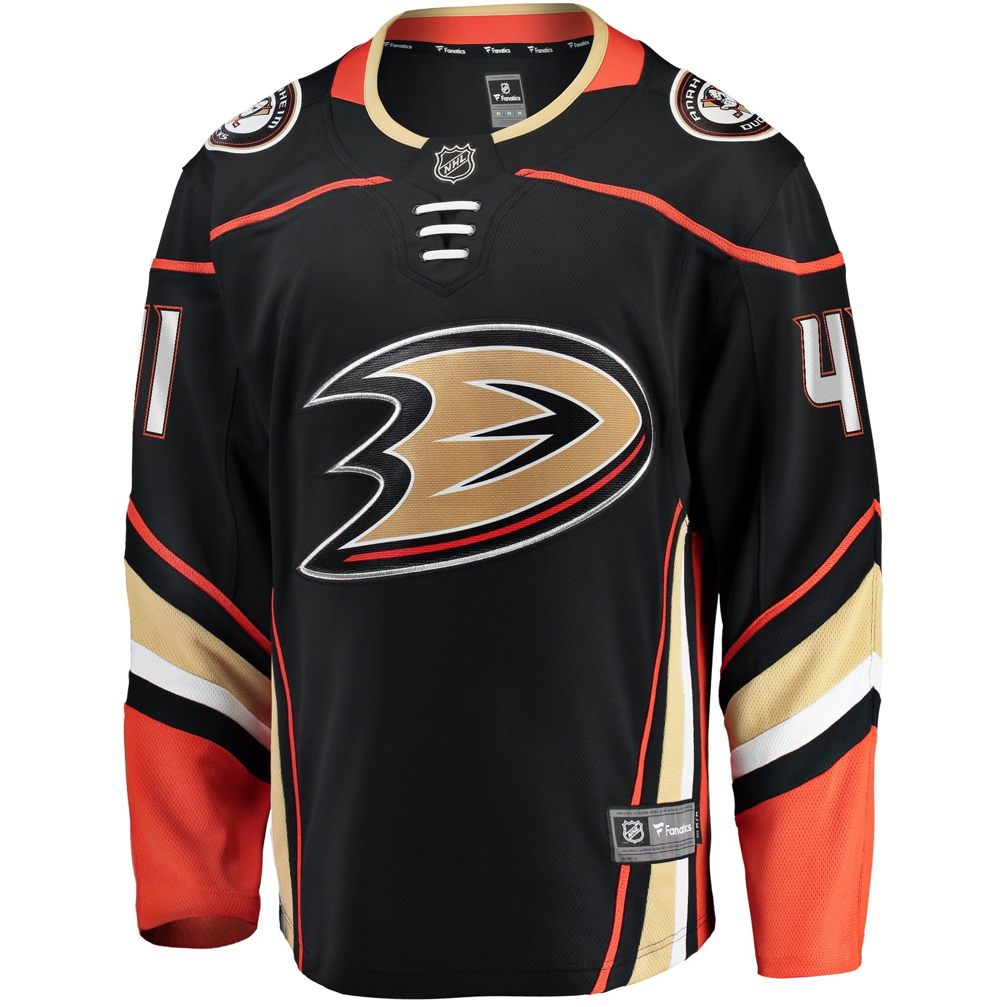 Men's Fanatics Branded Anthony Stolarz Black Anaheim Ducks Home Breakaway Player Jersey