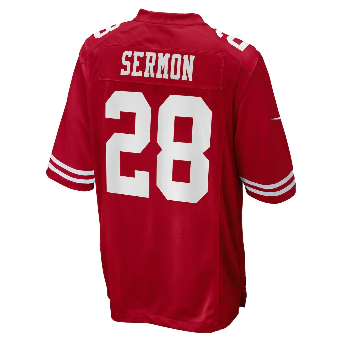 Men's Trey Sermon Nike 49ers Game Jersey - Red