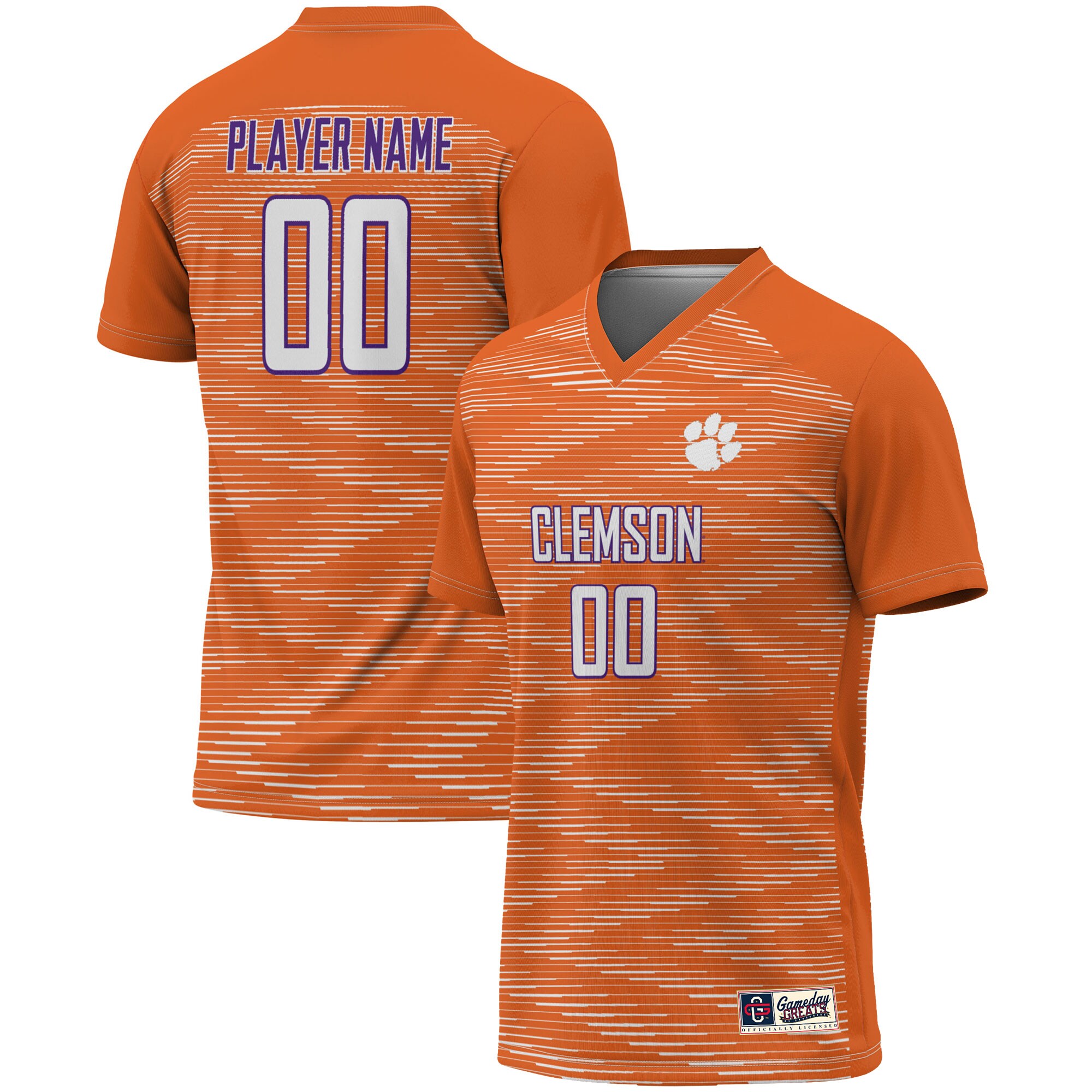 Clemson Tigers ProSphere Youth Pick-A-Player NIL Women's Soccer Jersey - Orange