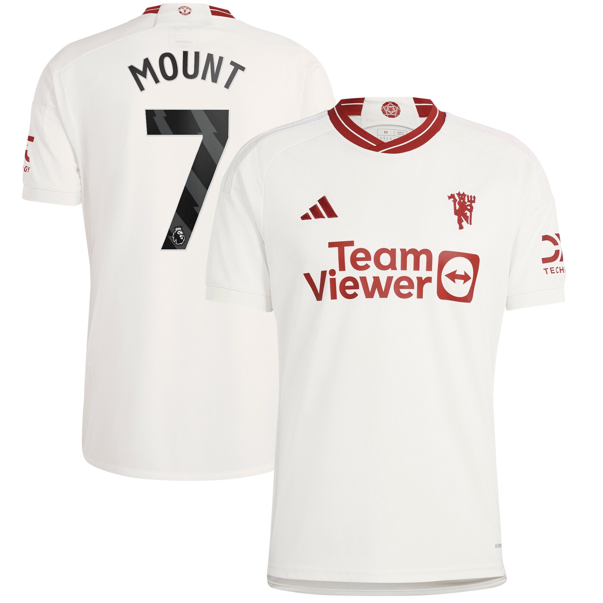 Mason Mount Manchester United adidas 2023/24 Third Replica Player Jersey - White