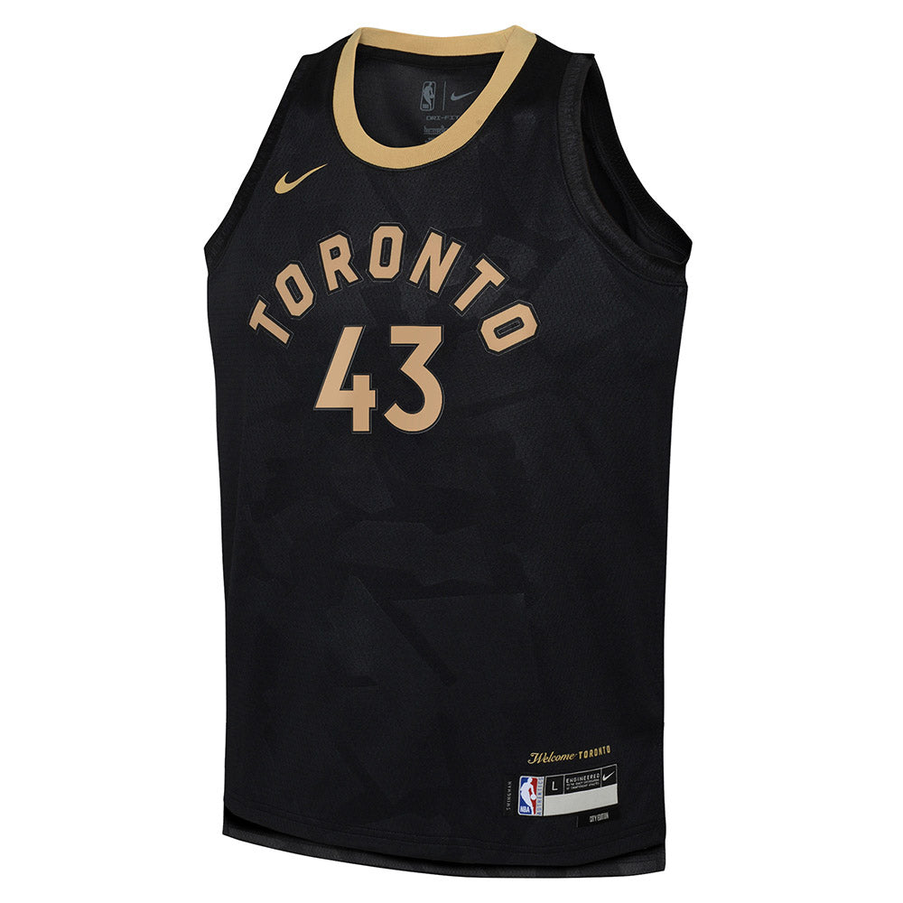 Youth Toronto Raptors Pascal Siakam City Edition Jersey - Black