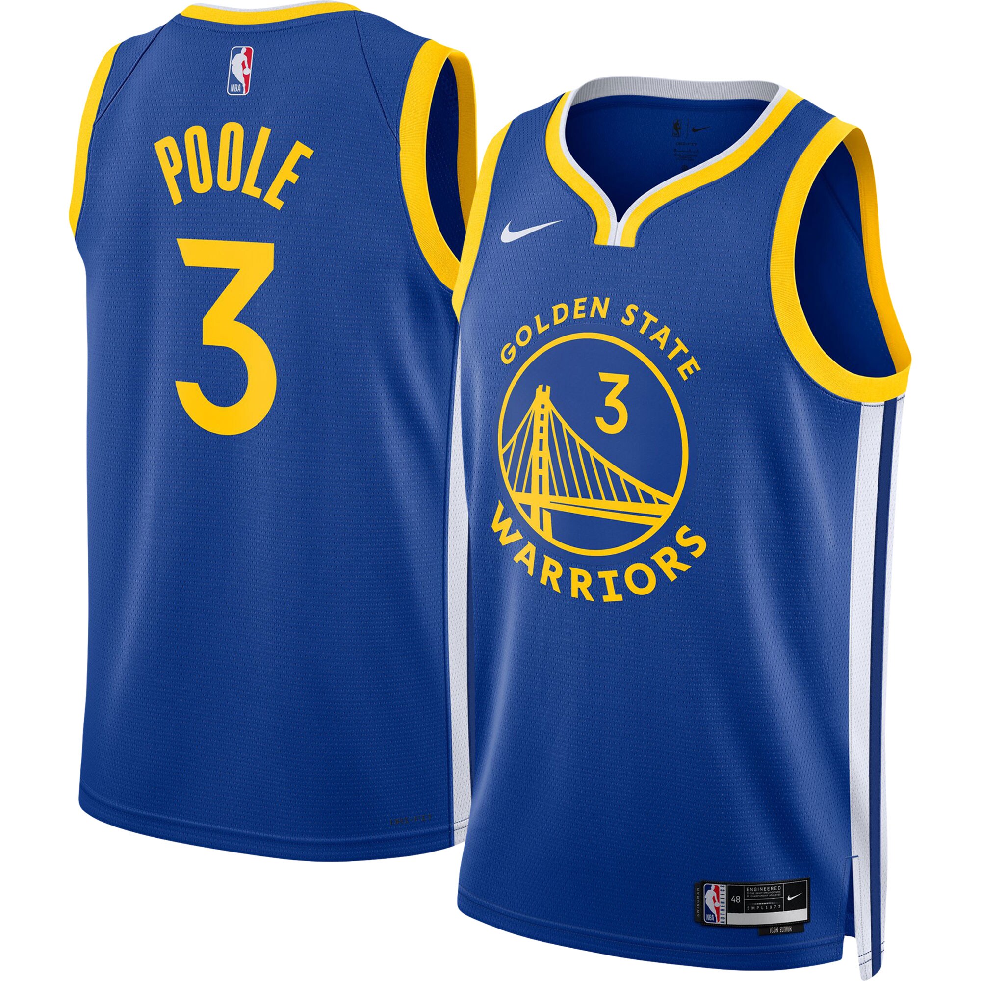 Jordan Poole Golden State Warriors Nike Unisex Swingman Jersey - Association Edition - Royal