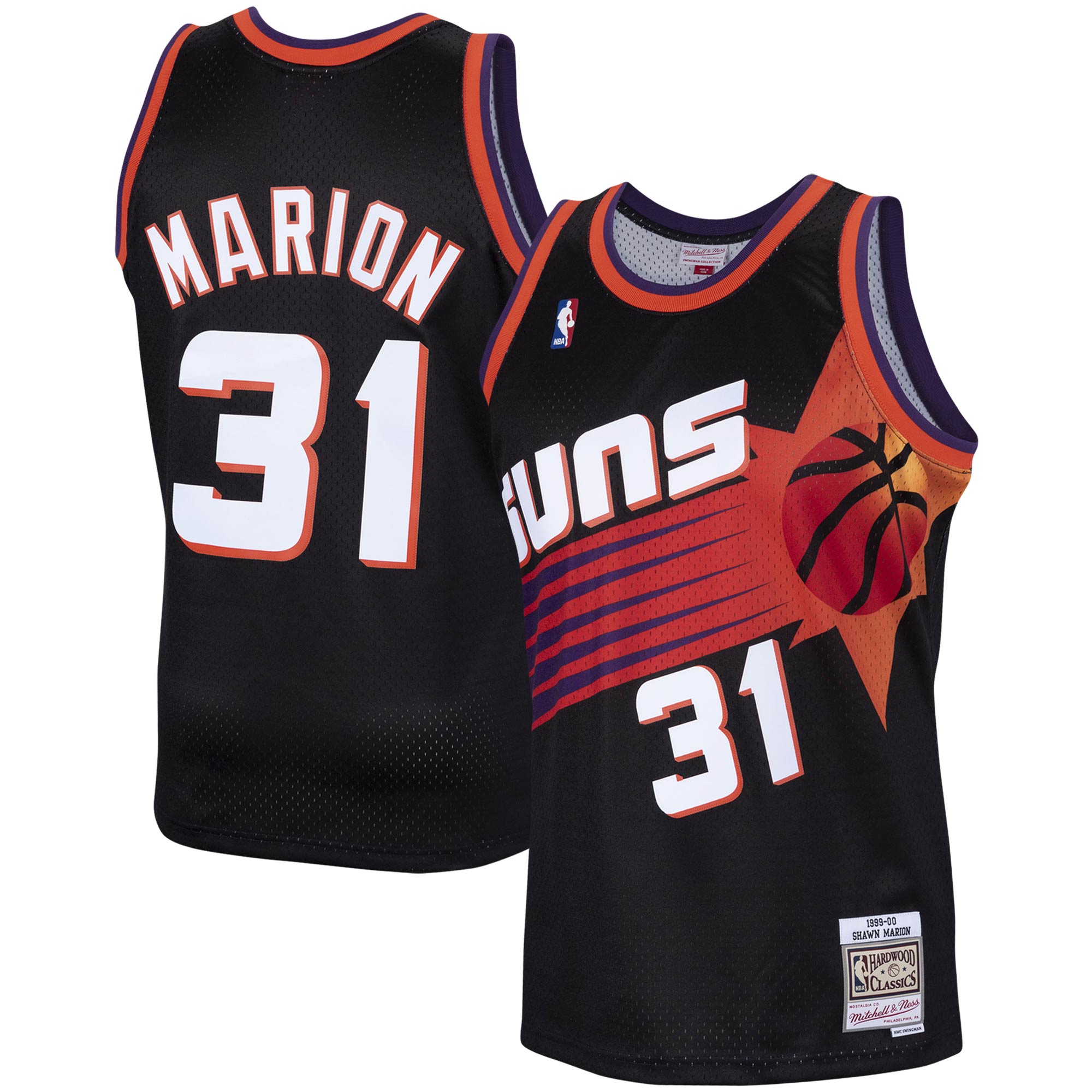 Shawn Marion Phoenix Suns Mitchell & Ness Hardwood Classics Swingman Jersey - Black