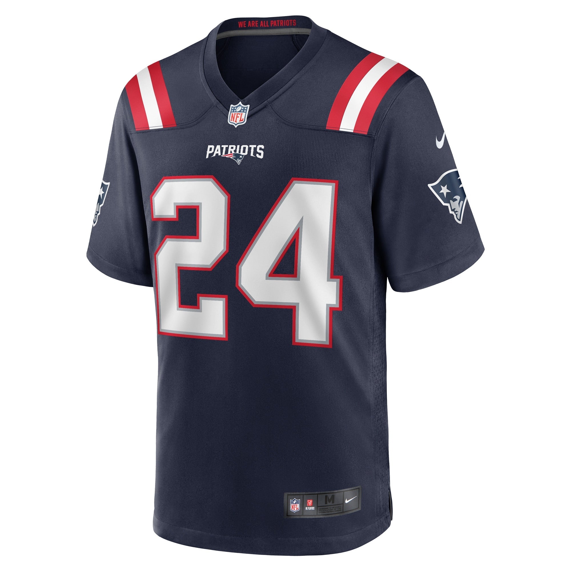 Men's Nike Joshuah Bledsoe Navy New England Patriots Game Player Jersey