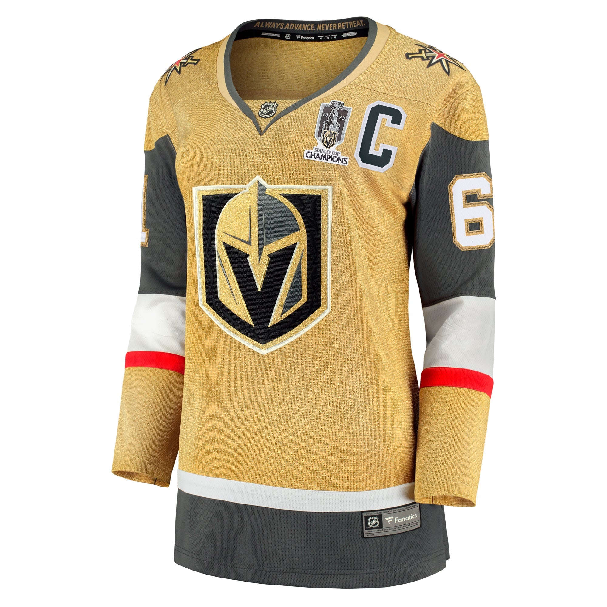 Women's Fanatics Branded Mark Stone Gold Vegas Golden Knights 2023 Stanley Cup Champions Home Breakaway Player Jersey