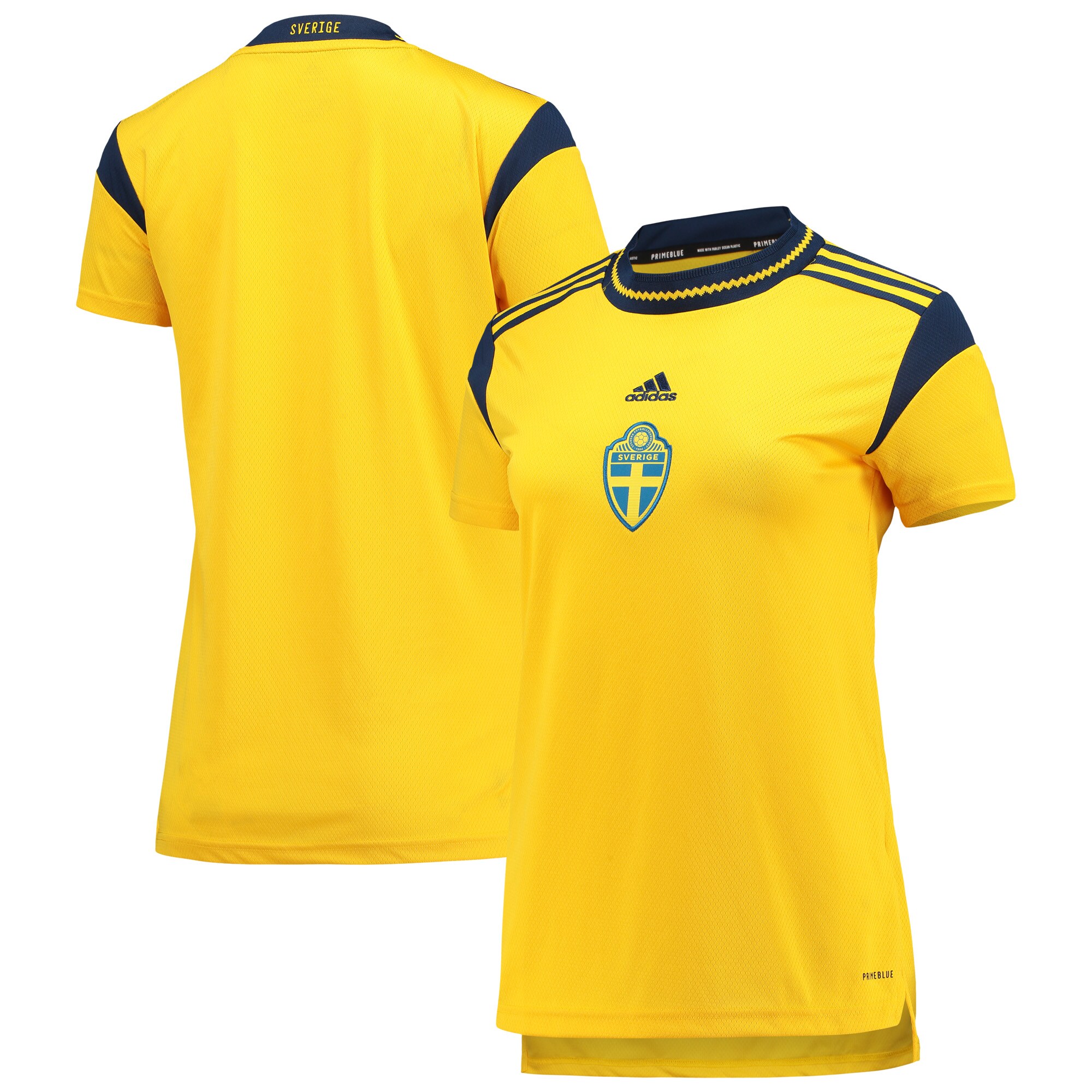 Sweden Women's National Team adidas Women's 2022 Replica Jersey - Yellow