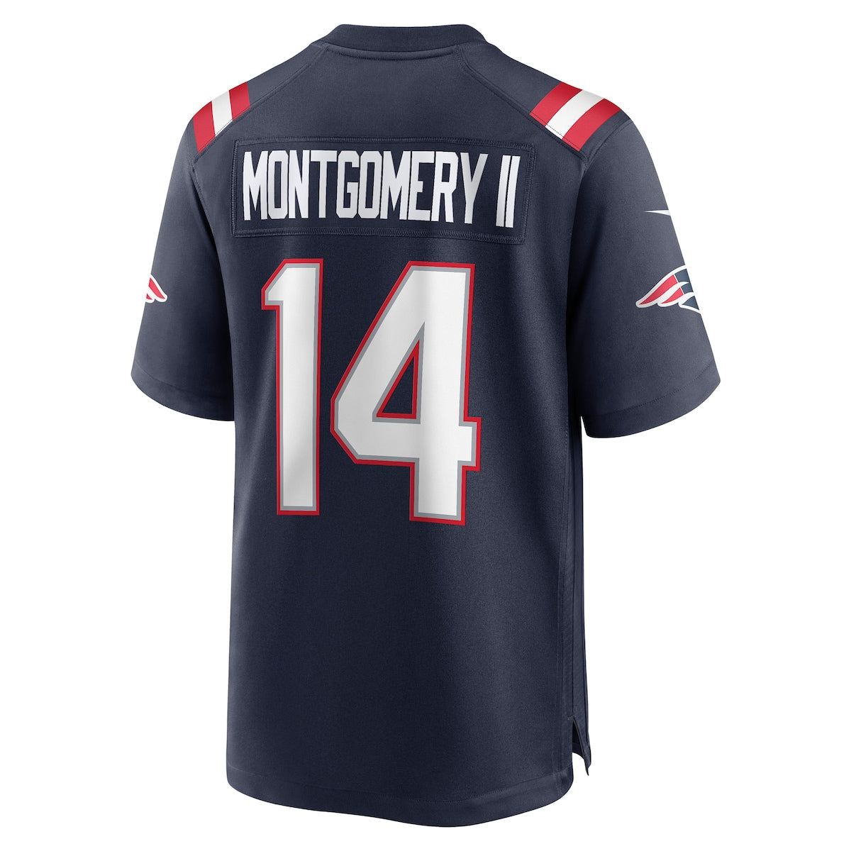 Men's Ty Montgomery Nike Patriots Game Jersey - Navy