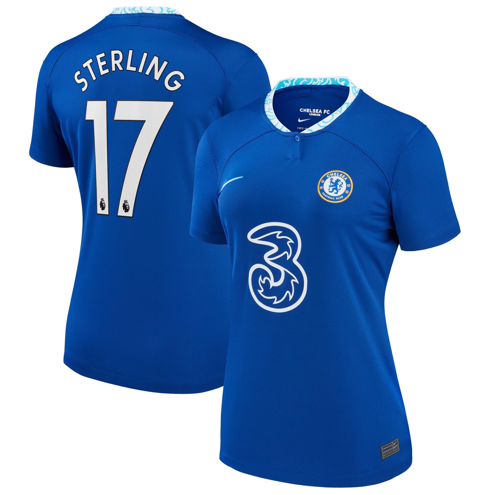Raheem Sterling Chelsea Nike Women's 2022/23 Home Breathe Stadium Replica Player Jersey - Blue