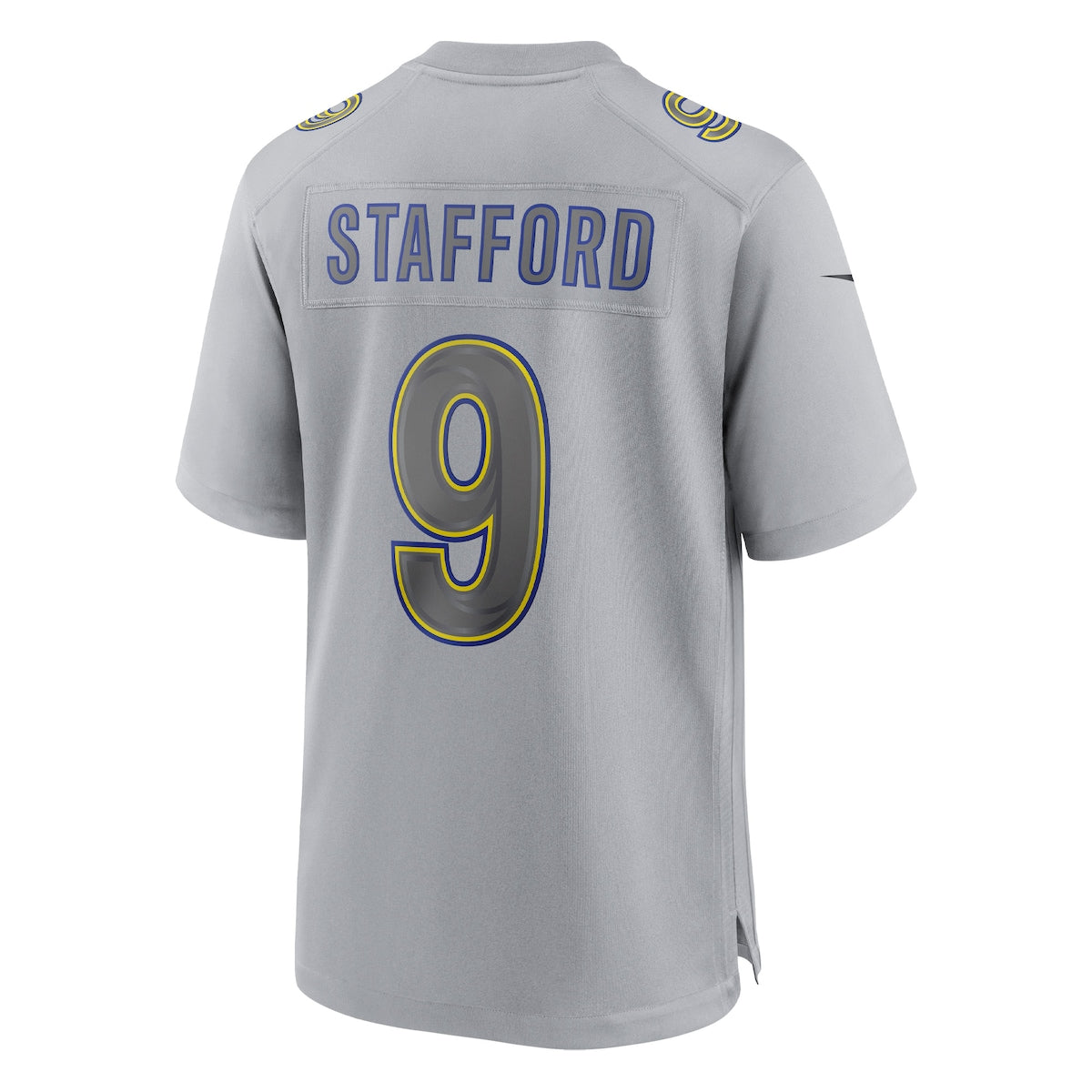 Men's Matthew Stafford Nike Rams Atmosphere Fashion Game Jersey - Grey
