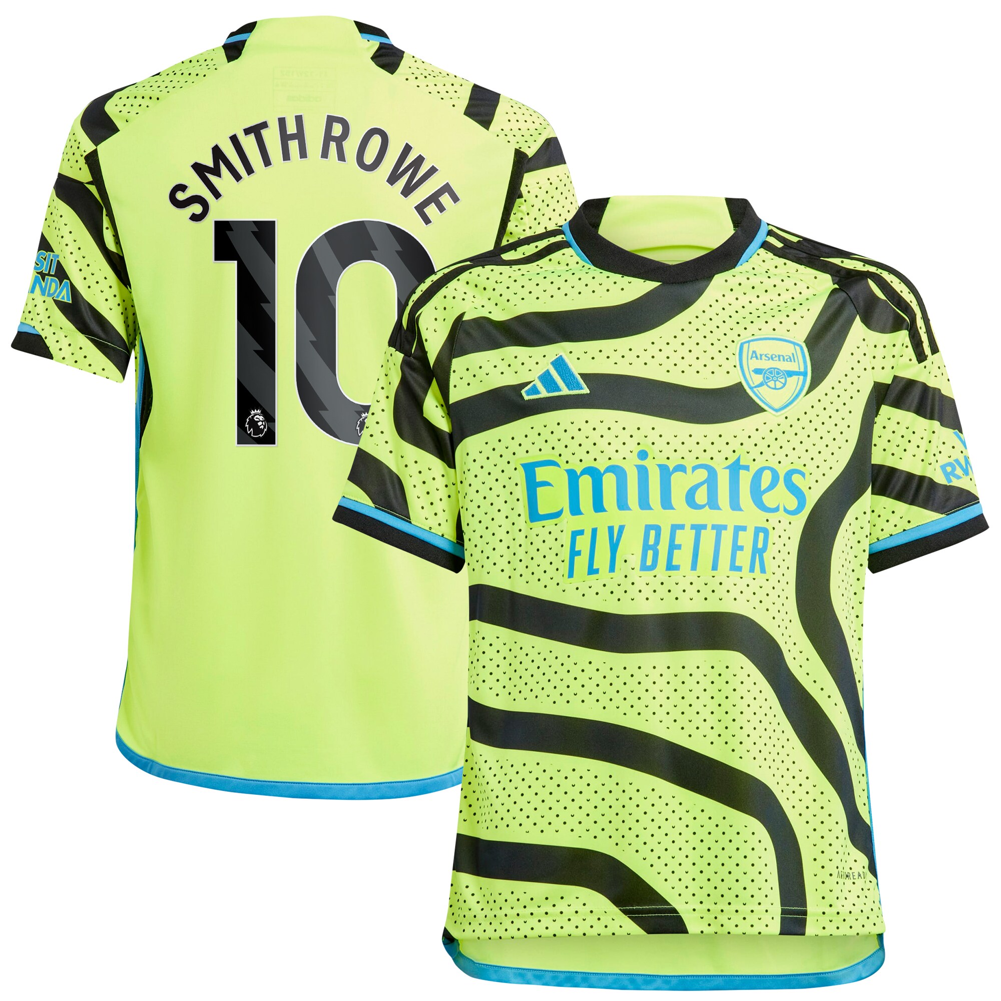 Emile Smith Rowe Arsenal adidas Youth 2023/24 Away Replica Player Jersey - Yellow